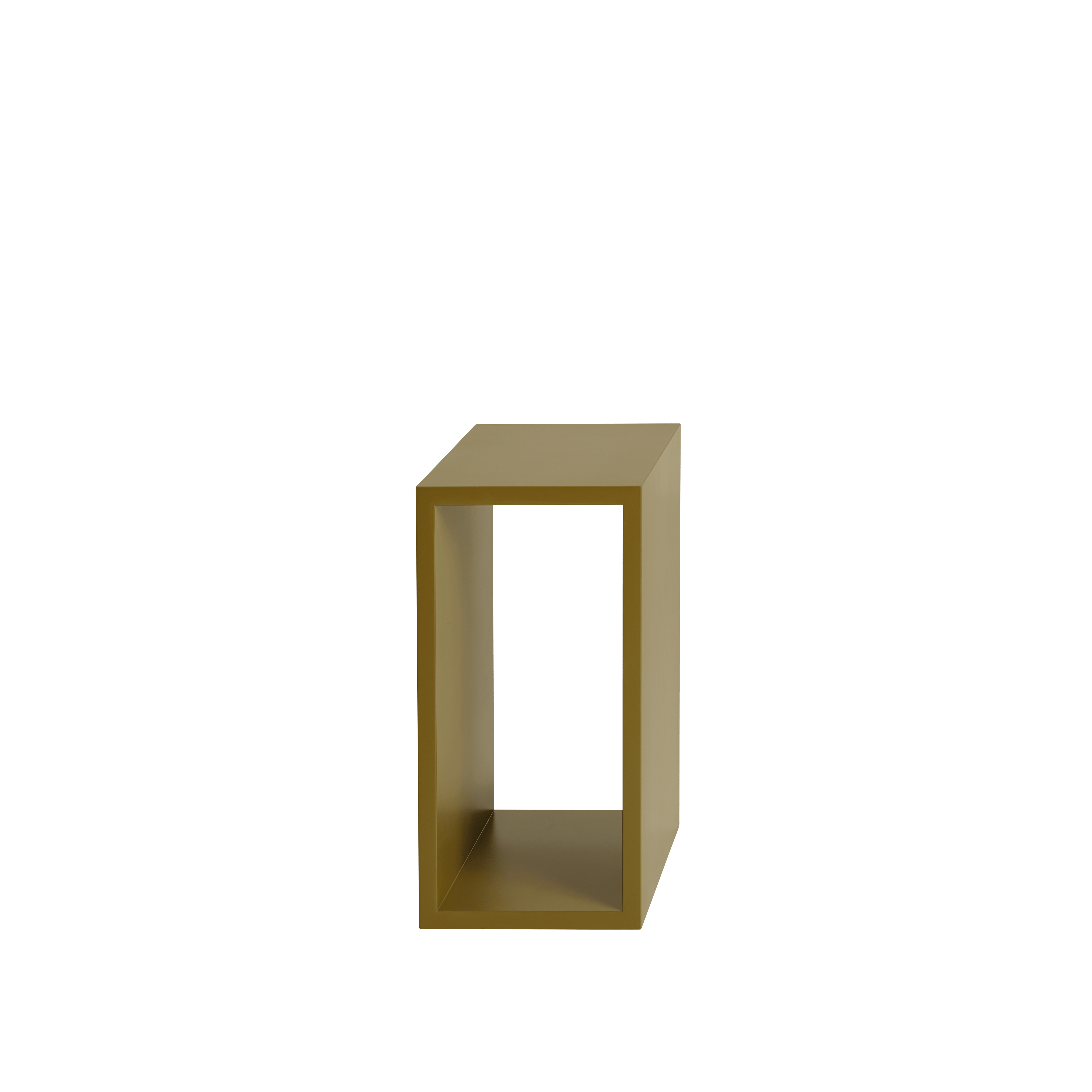 Stacked Storage Boxes - Backless,  Small,  Brown Green