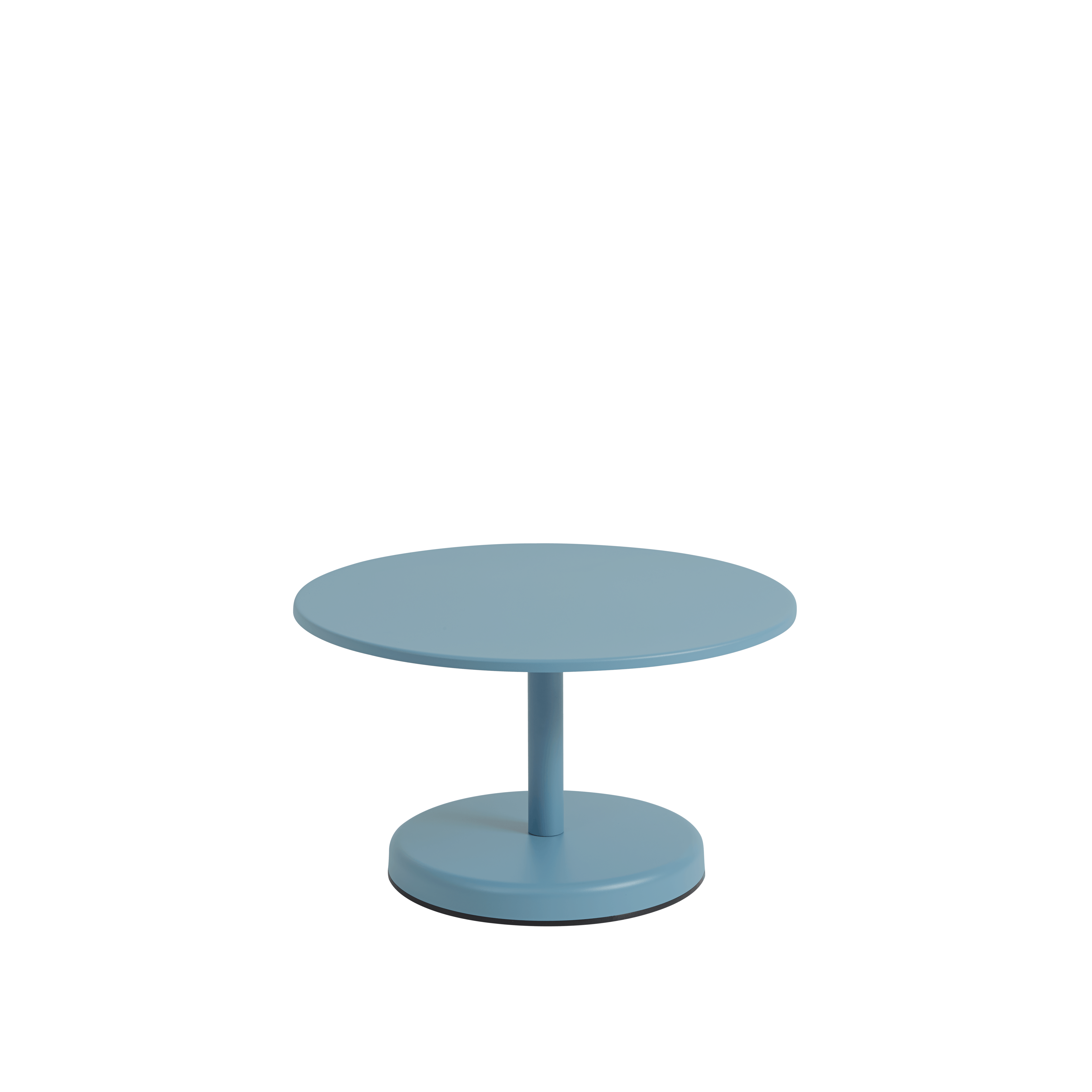 Linear Steel Coffee Table - 27.5 x 15.5, Pale Blue