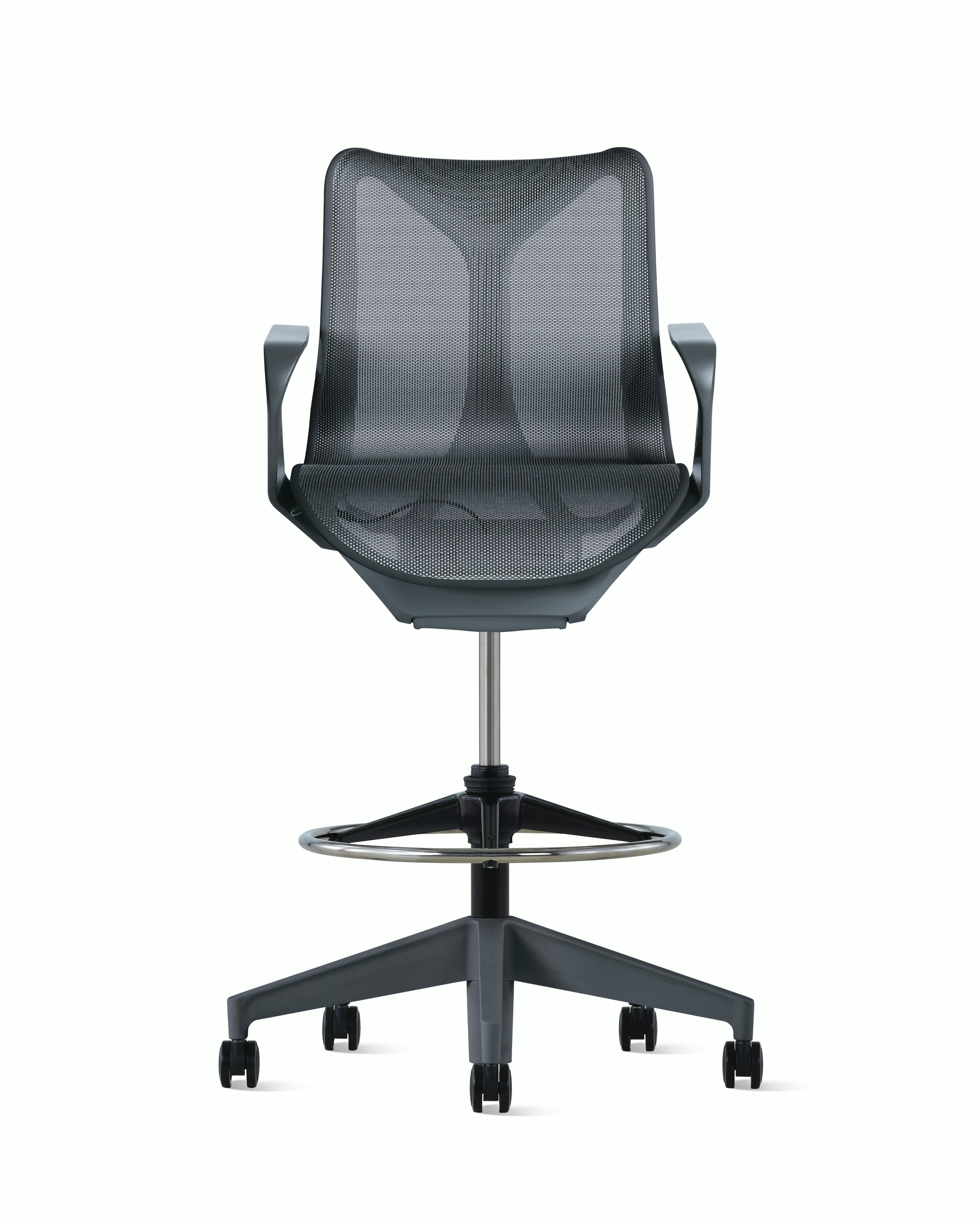 Cosm Stool Low Back Fixed Arm