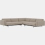 In Situ Corner Sectional, Ocean, 32-oatmeal, Black