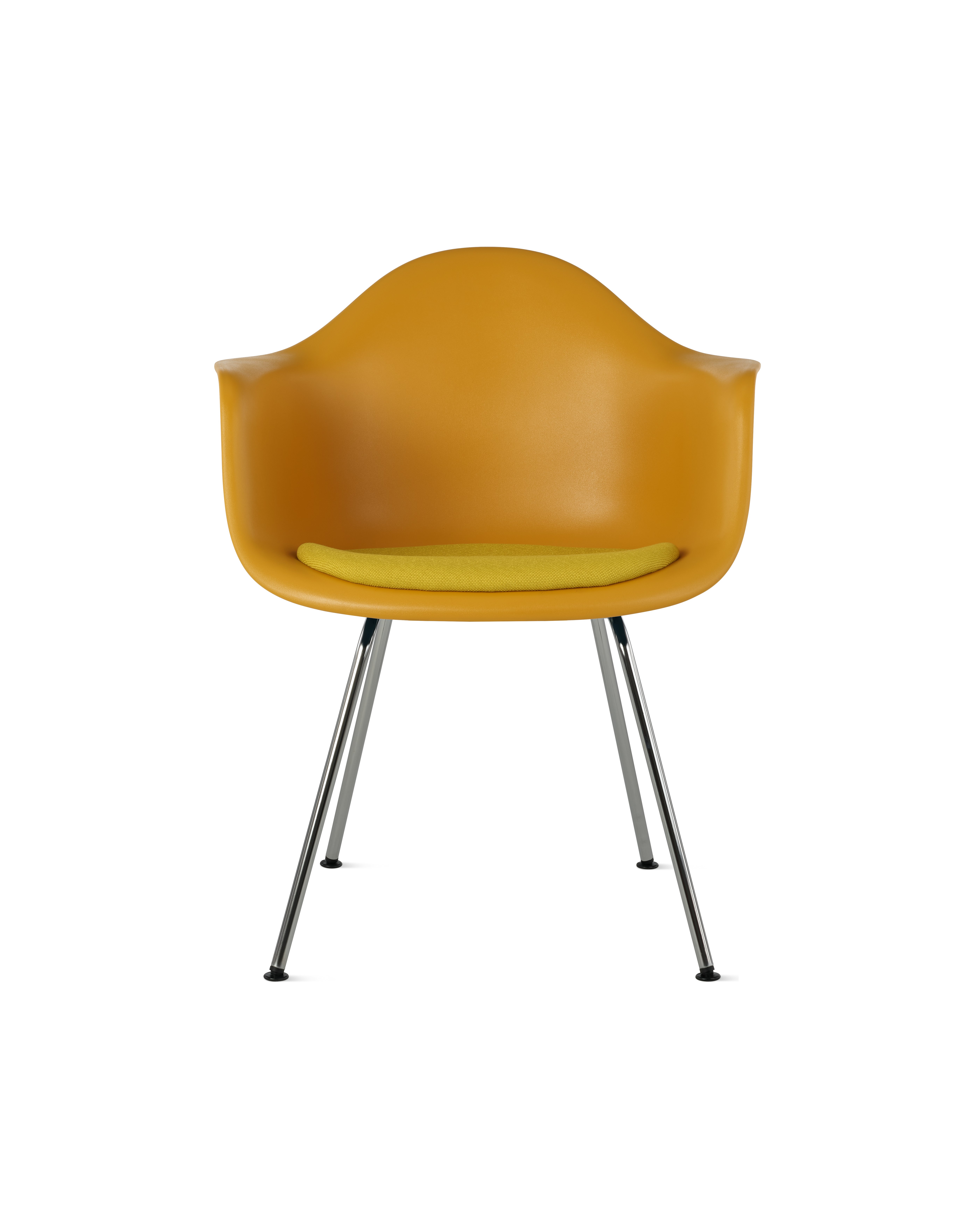 Eames Molded Plastic Armchair with Seat Pad