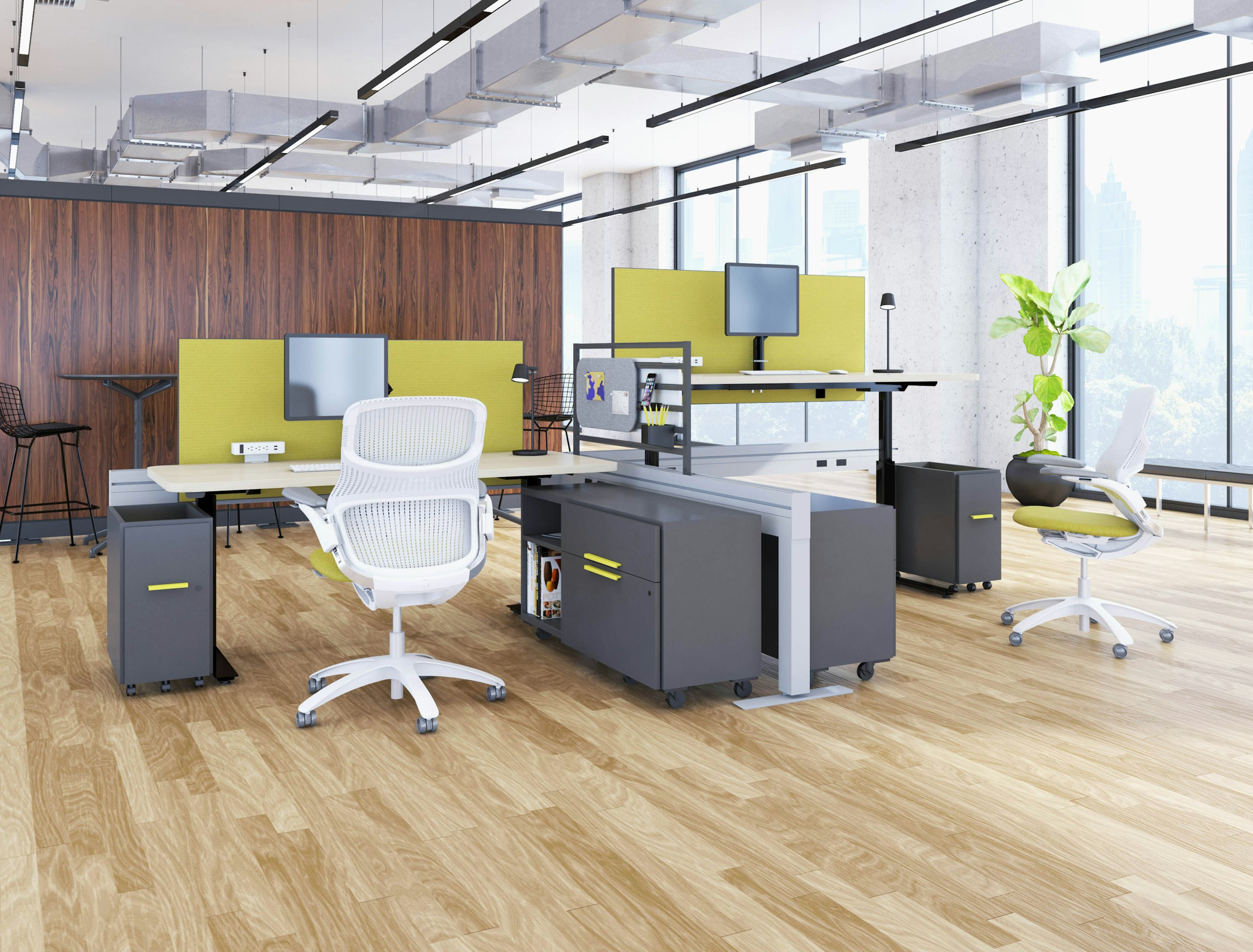 k.stand height adjustbale generation gen anchor canary yellow accent color mobile credenza ped pedestal tray top muuto tip lamp accessory antenna ladder spine power beam