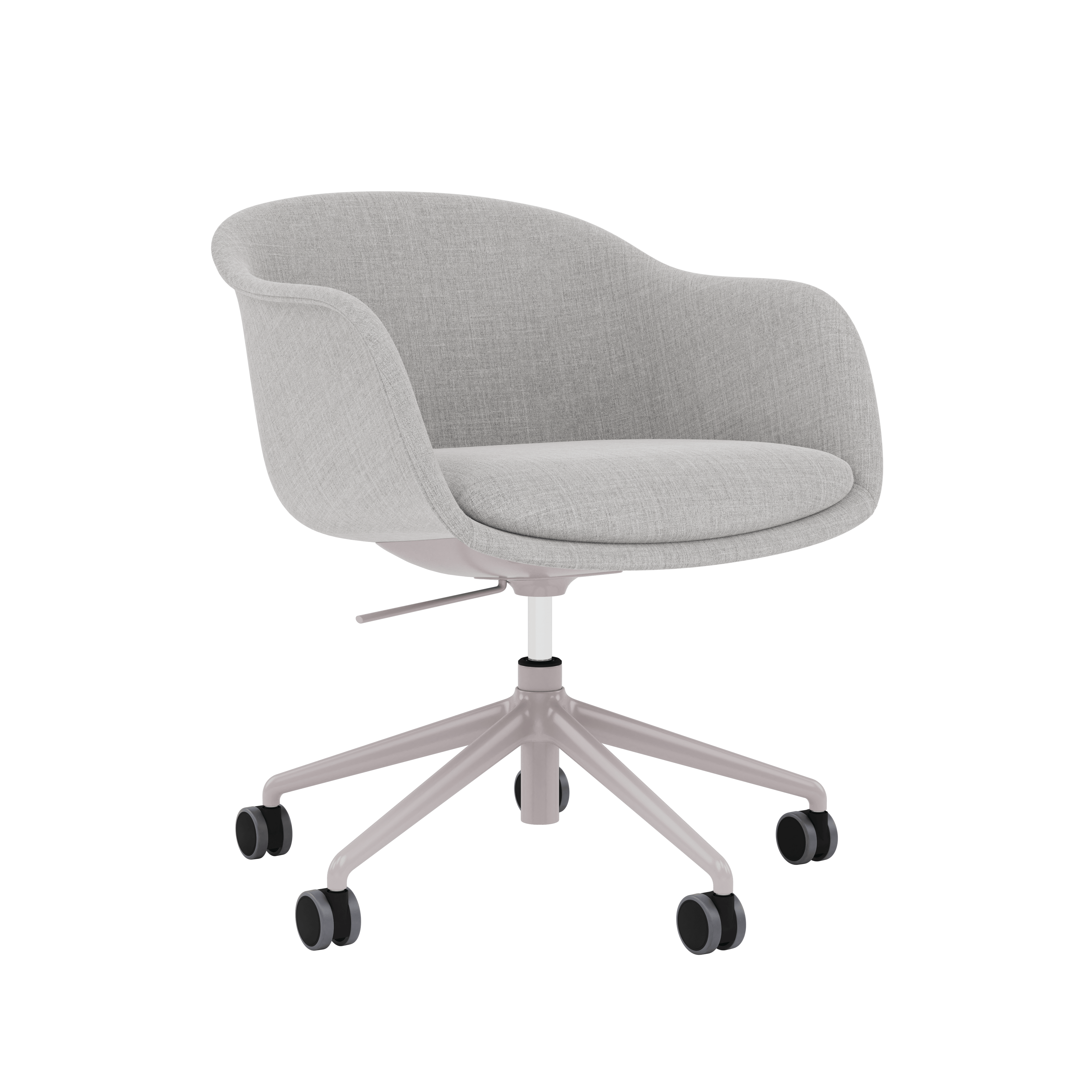 Fiber Conference Chair - Armchair,  Remix,  Grey,  Aluminum Tube