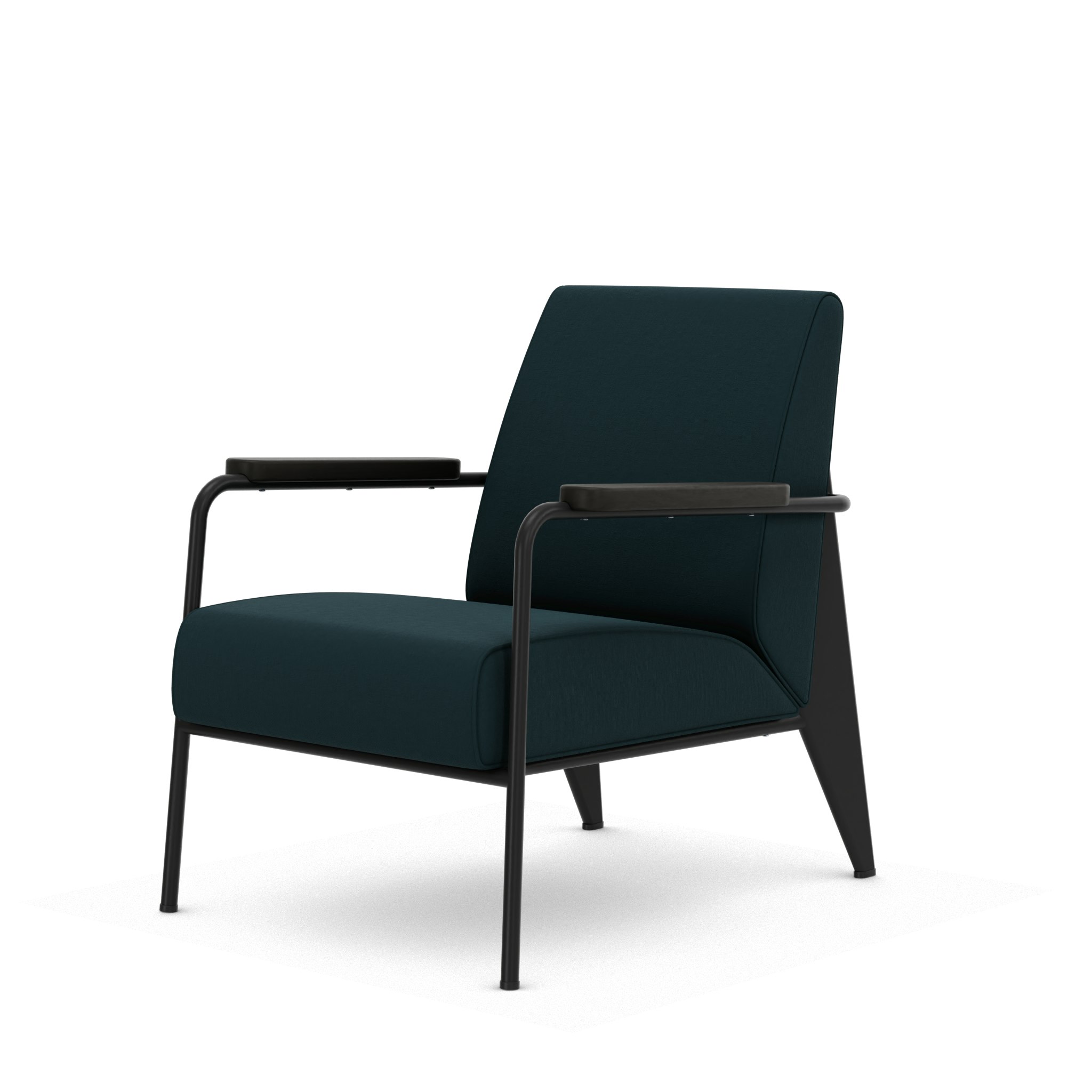 Fauteuil De Salon - Volo,   Teal Blue,   Deep Black,   Dark Oak,   Hard Glides