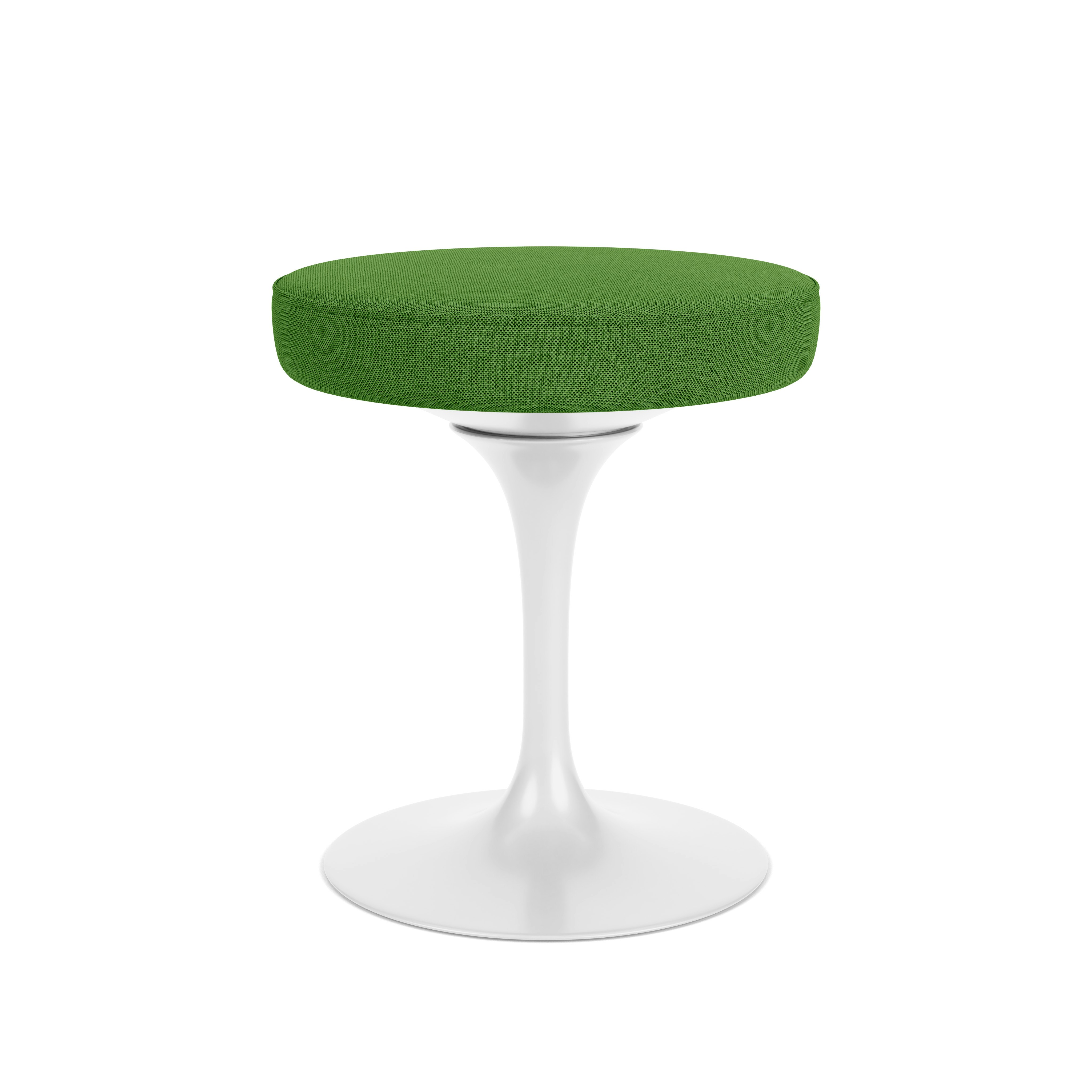 Saarinen Tulip Stool - Crossroad, Leaf, White Base