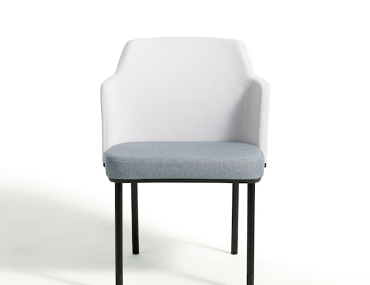 Remix Side Chair casters side seating mobile upholstered 4-leg 4 leg
