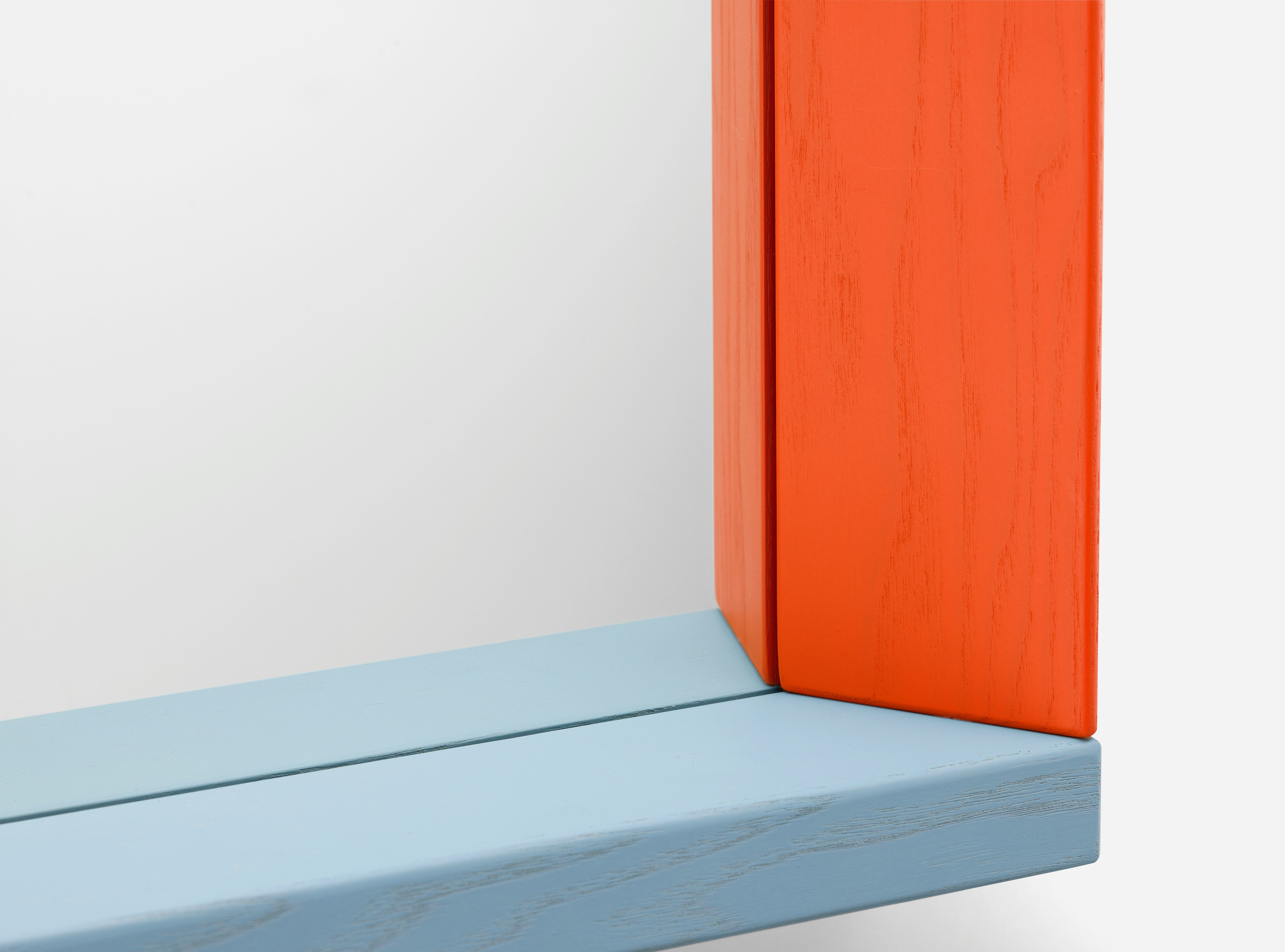 Colour Frame Mirror,  Blue/Orange,  Medium