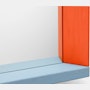 Colour Frame Mirror,  Blue/Orange,  Medium