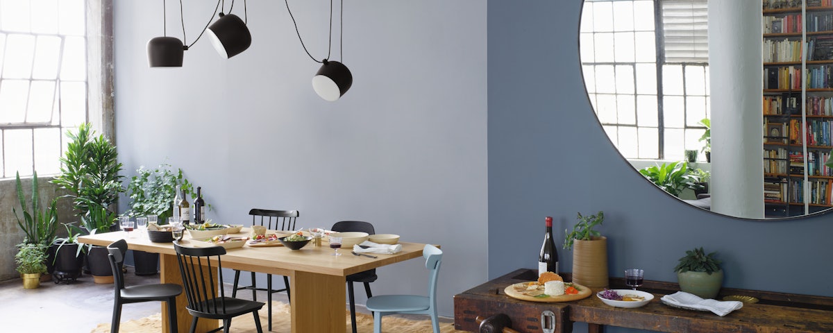 Aim Pendant in a dining room setting