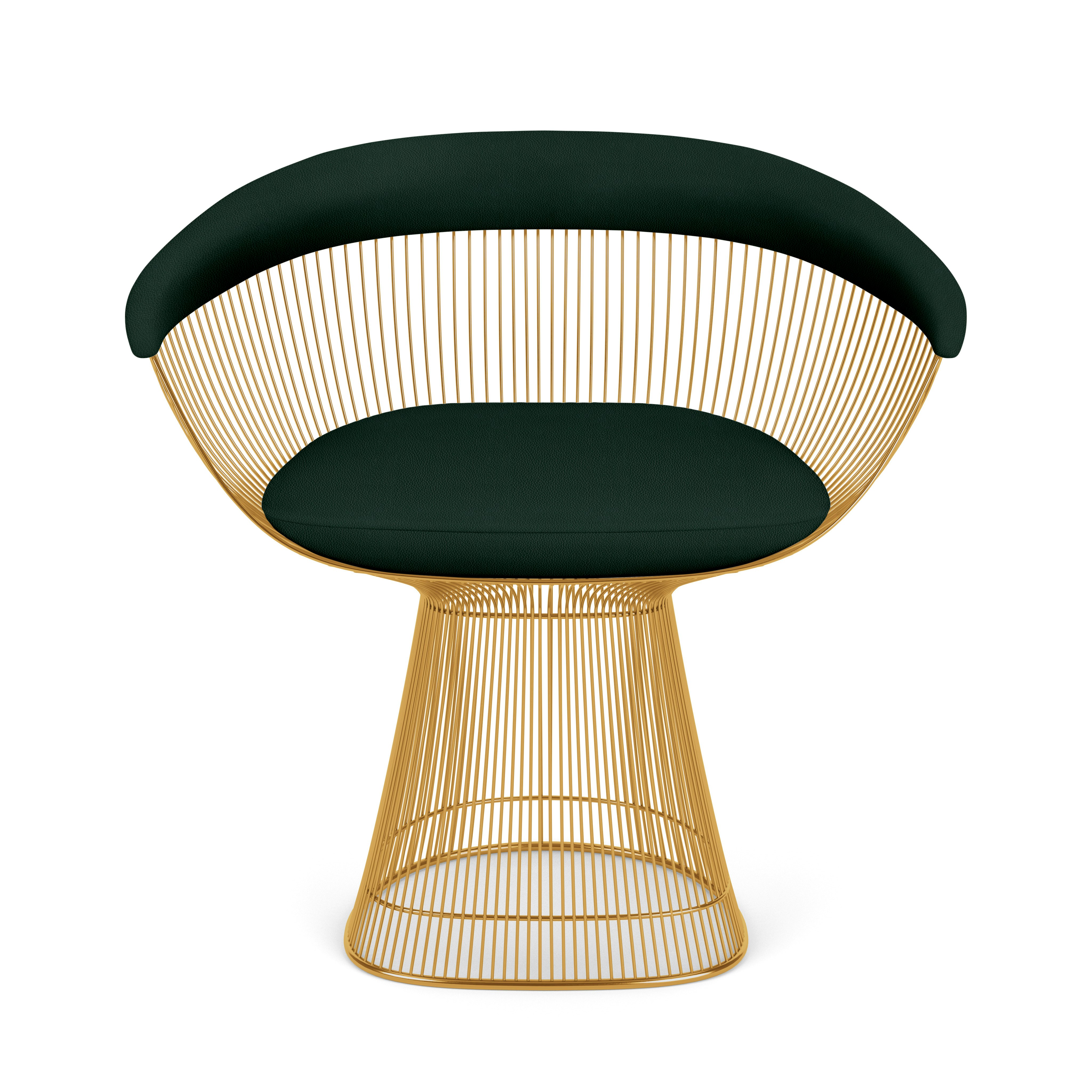 Platner Armchair - Gold,  Volo Leather,  Arbour Shade