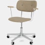 Co Veneer Task Chair in boucle and aluminum