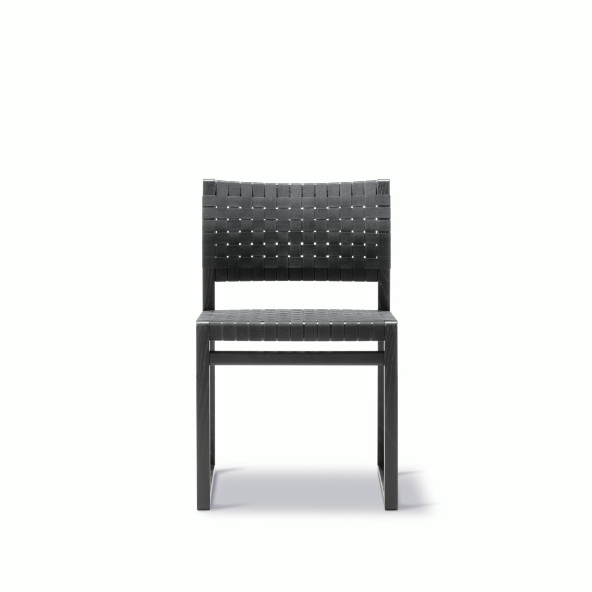 BM61 Dining Chair, Black/Black Webbing