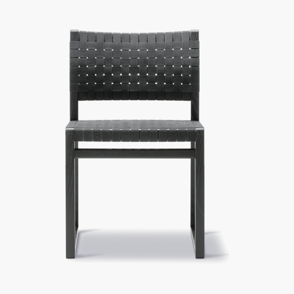 BM61 Dining Chair, Black/Black Webbing
