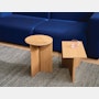 Wood Slit Side Table