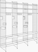 String Kitchen Shelving 33 Chef/Stemware/Sommelier - 3 Bays - 24" Wide Shelves