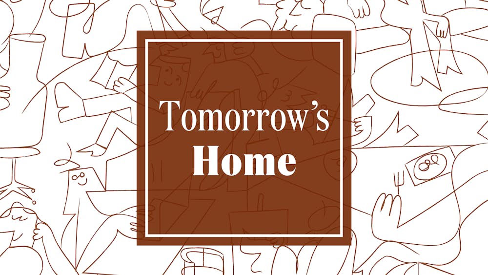  Tomorrow's Home illustration and logo