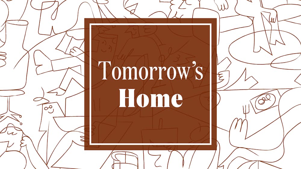 Tomorrow's Home illustration and logo