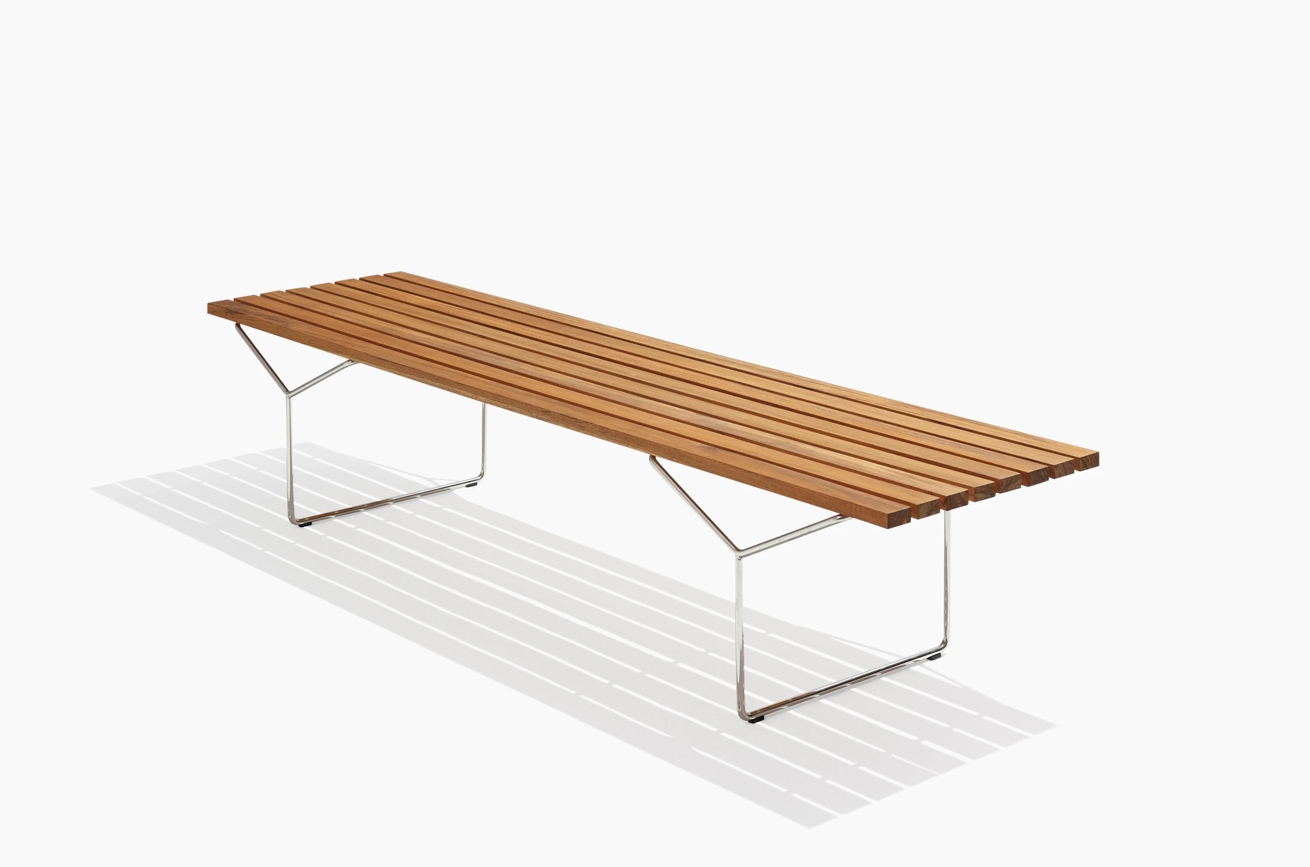 KnollStudio Teak Wood Bertoia Bench