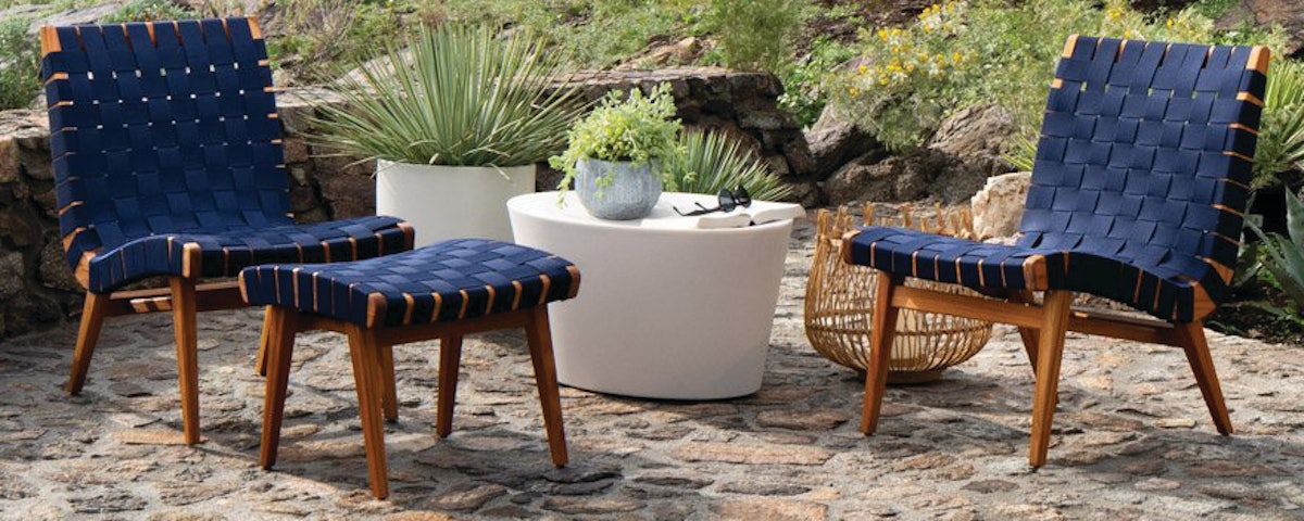 Risom outdoor lounge deals chair