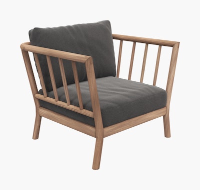 Tradition Outdoor Lounge Chair - Charcoal