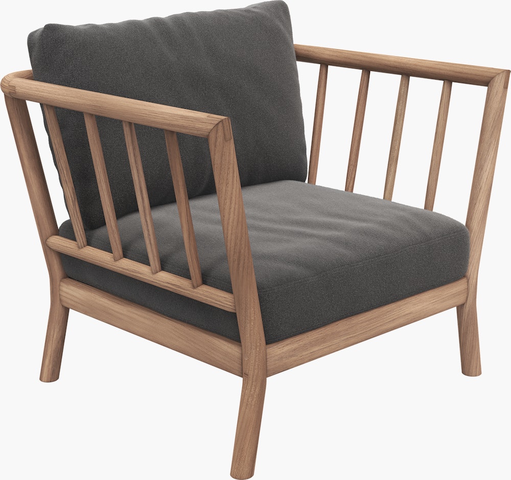 Tradition Outdoor Lounge Chair - Charcoal