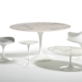 Eero Saarinen Pedestal Collection Tables Dining Table Side Table Oval Dining Table Tulip Armchair Tulip Armless Armchair