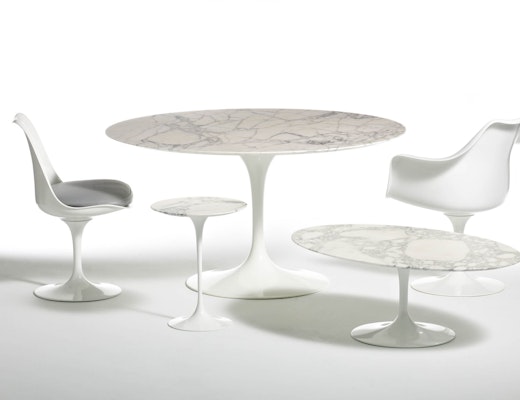 Saarinen Pedestal Collection Eero Saarinen Pedestal Collection Tables Dining Table Side Table Oval Dining Table Tulip Armchair Tulip Armless Armchair