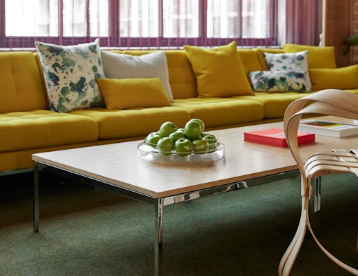 Knoll at Fulton Market | Hospitality and Café Design Days 2021 florence knoll sofa florence knoll coffee table knoll at fulton market hospitality and café