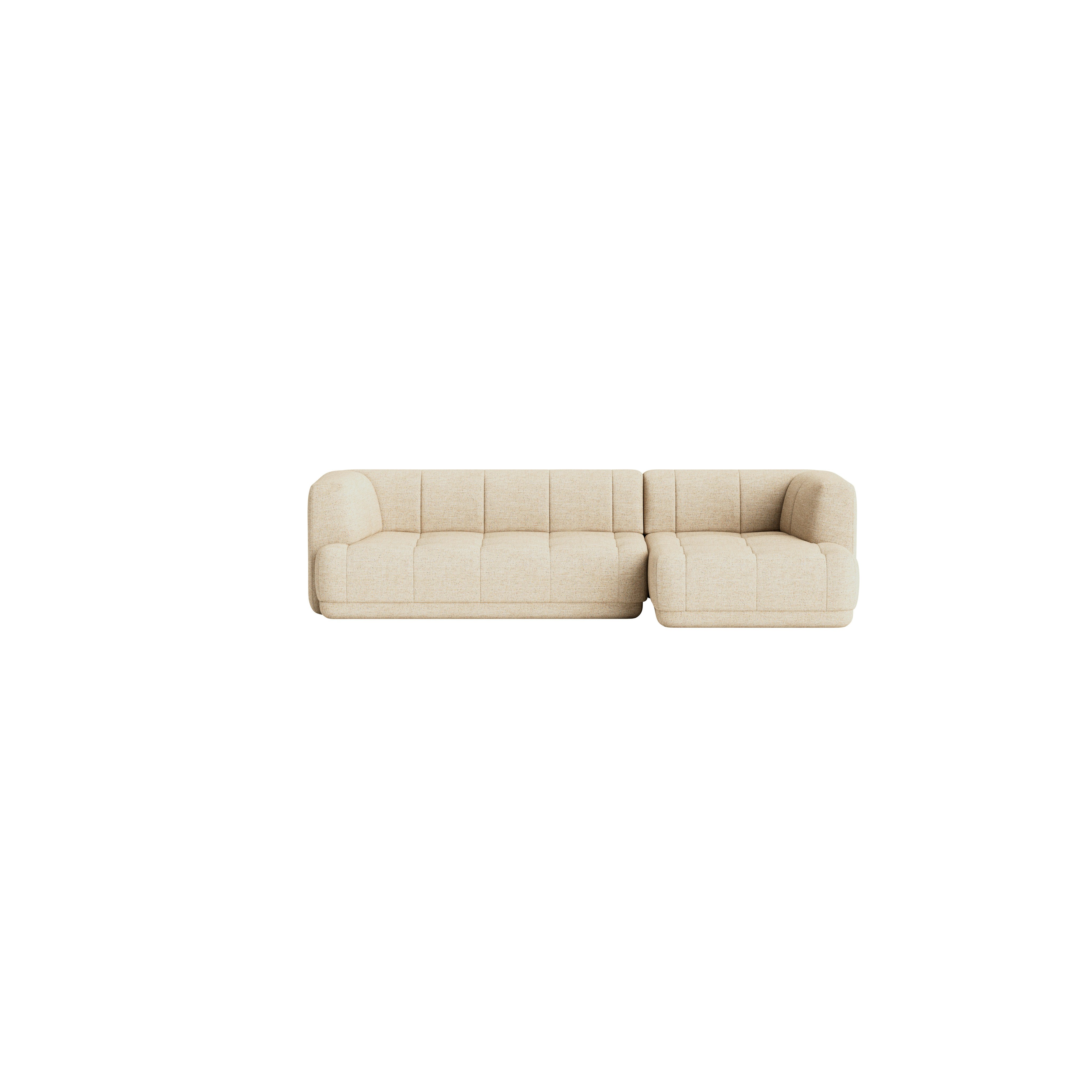 Quilton Chaise Sectional - Right, Bolgheri, Natural