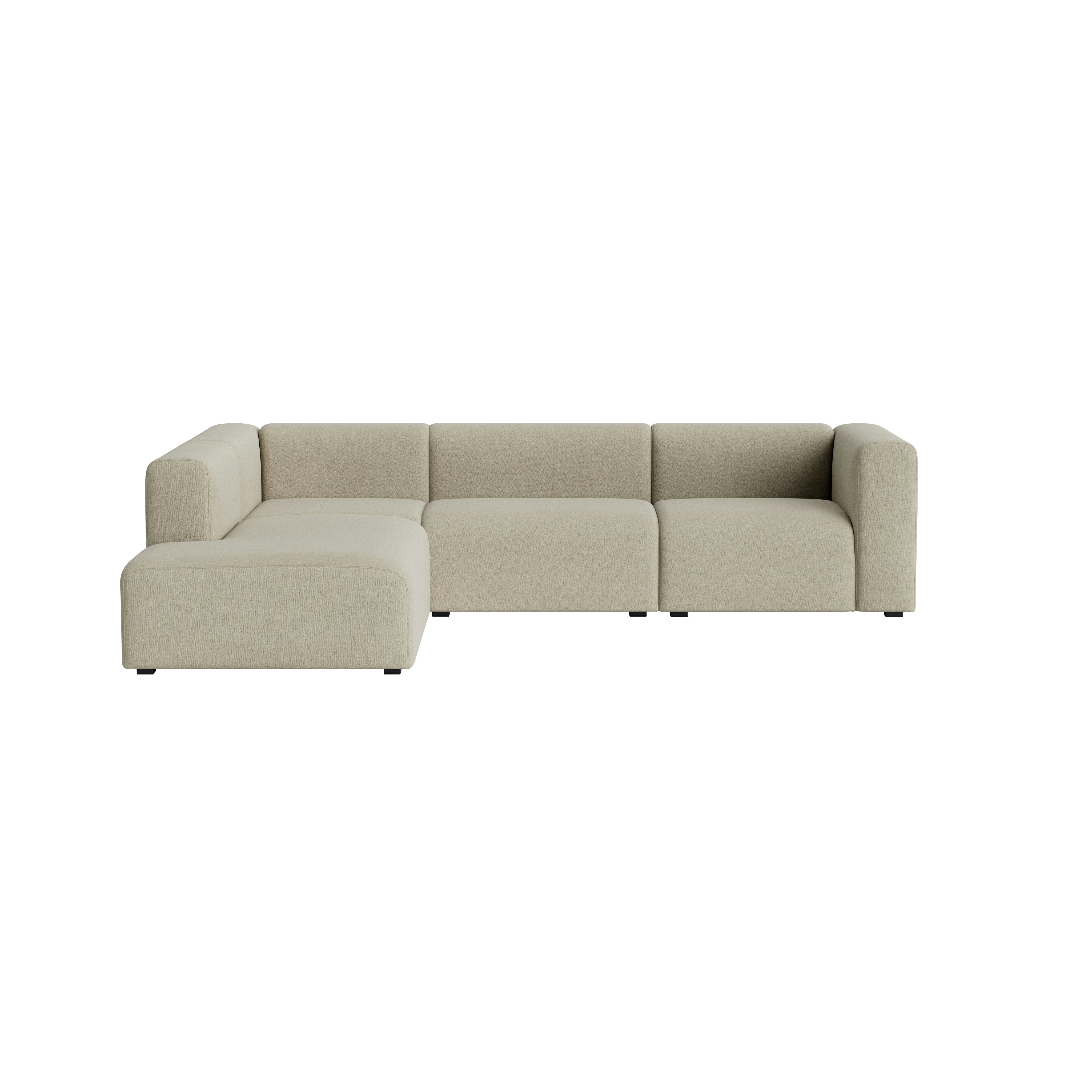 Mags L-Shaped Sectional - Left, Pecora, Cream