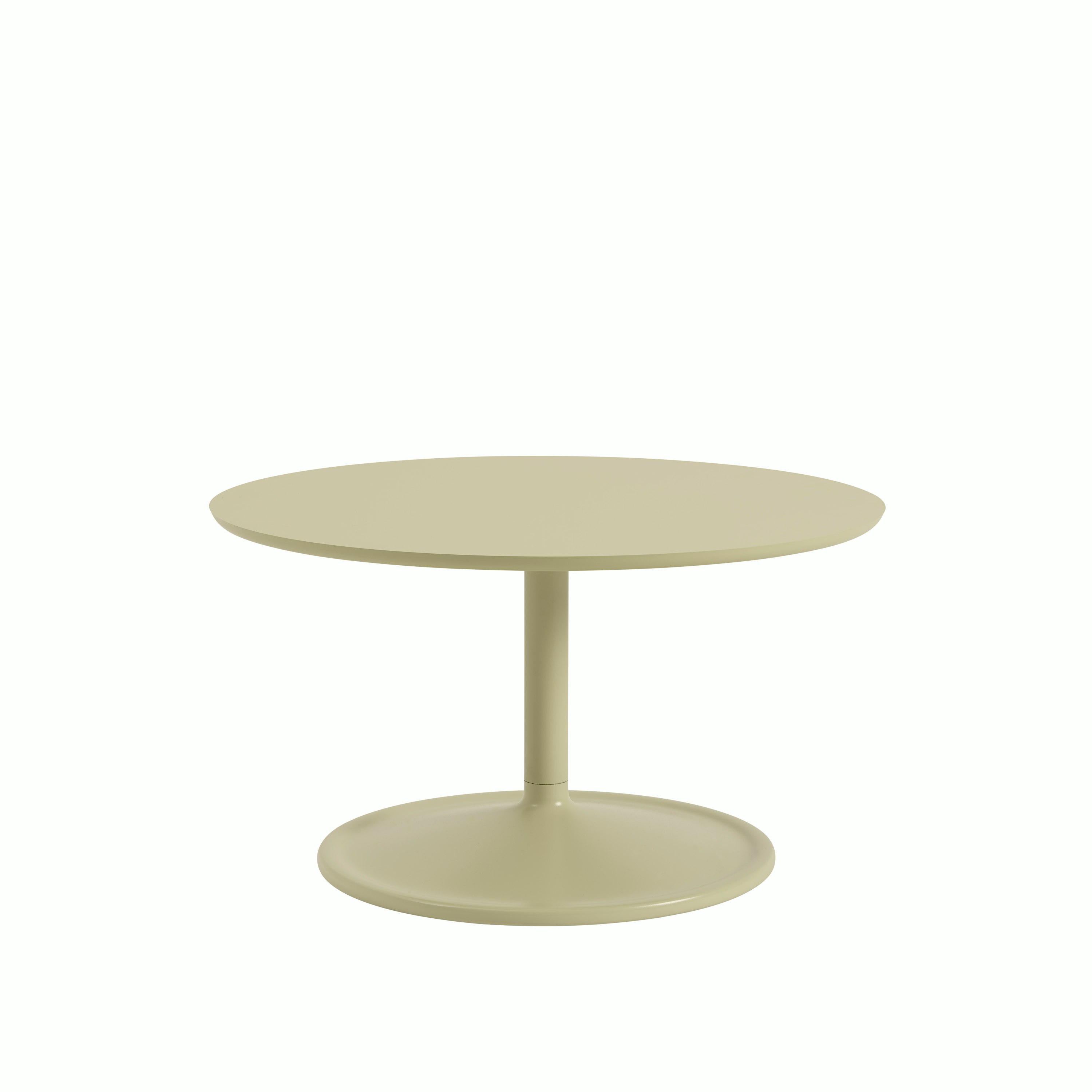 Soft coffee table 75 h42 beige green muuto 5000x5000 hi res