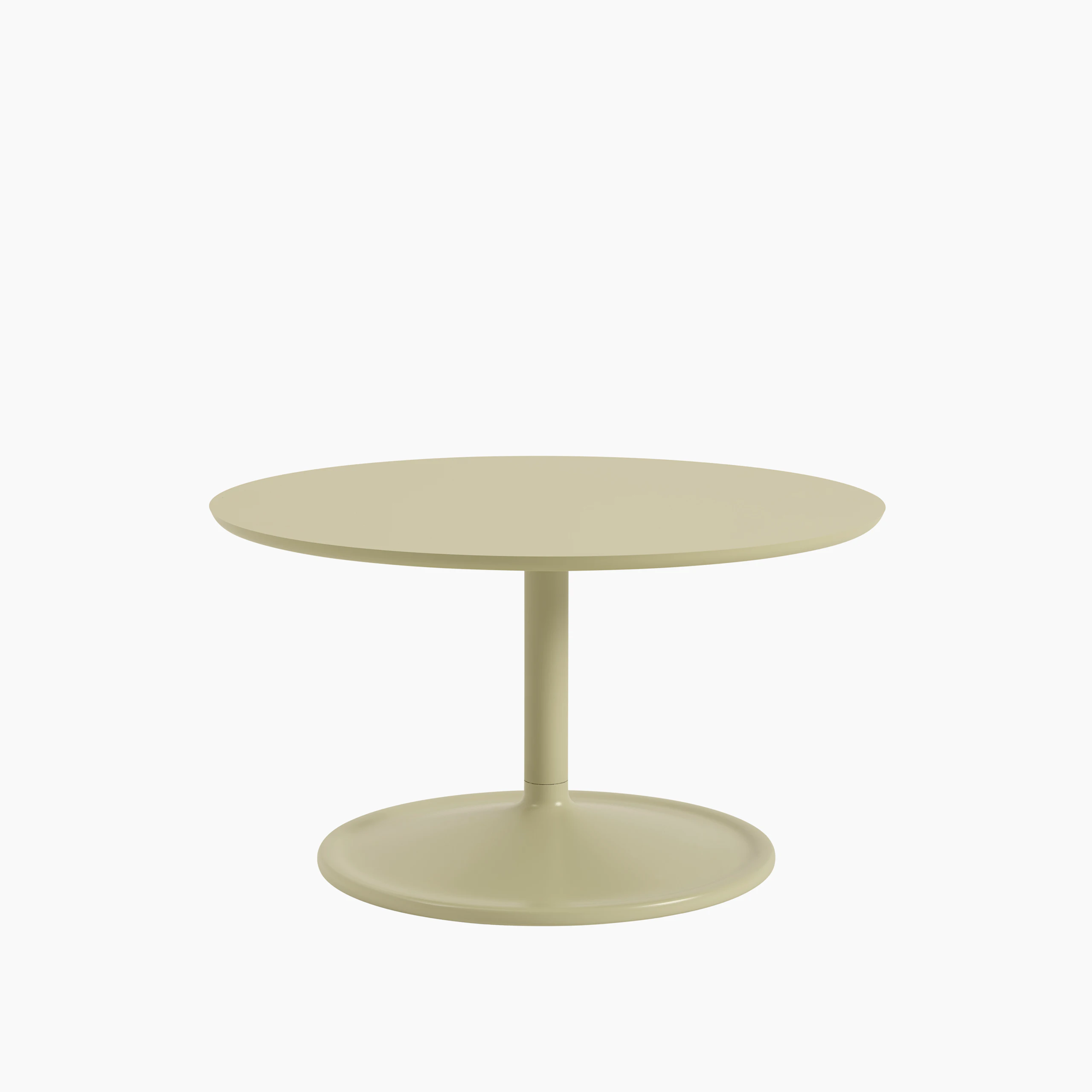 Soft coffee table 75 h42 beige green muuto 5000x5000 hi res