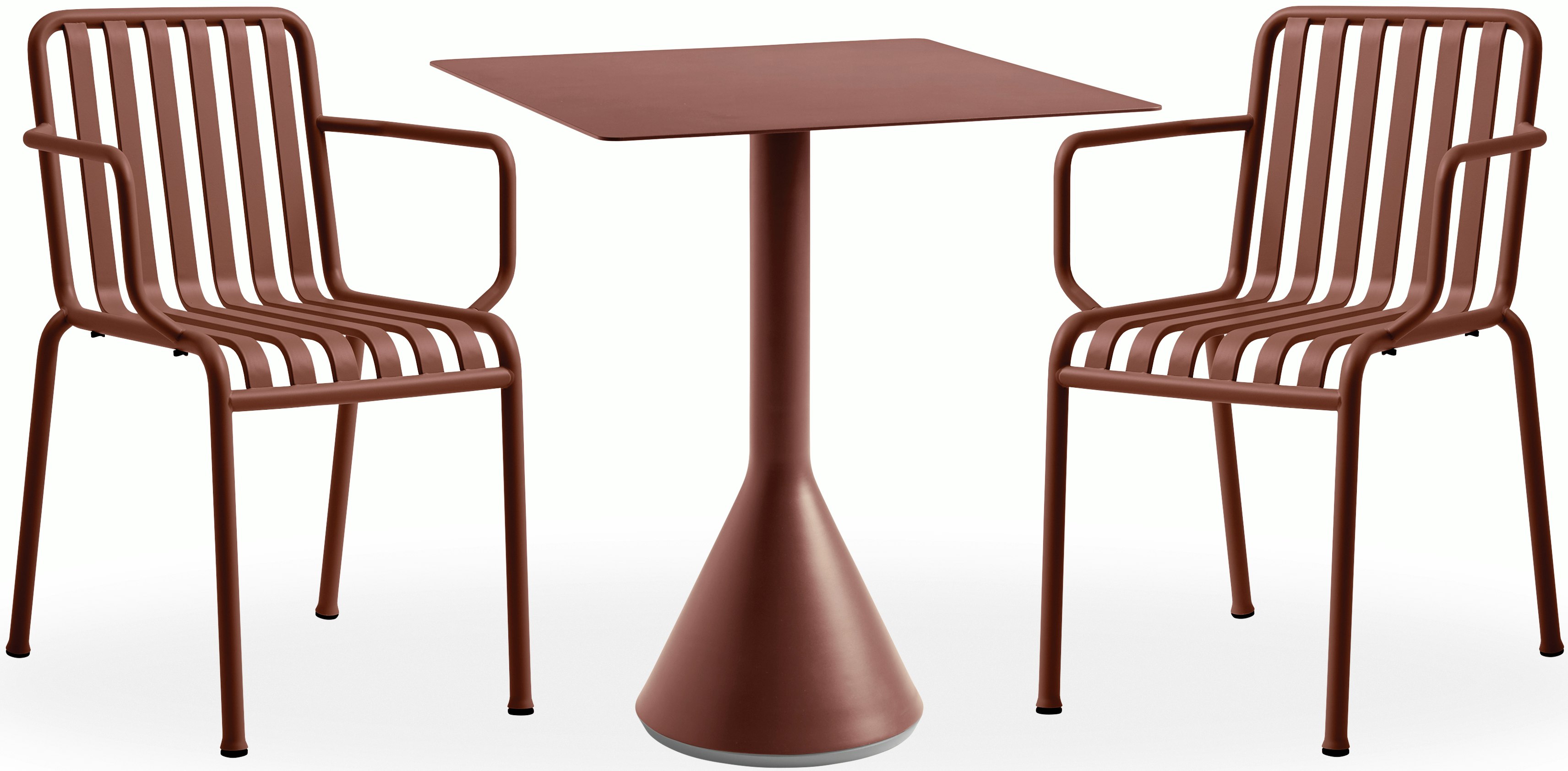 Palissade Caf&eacute; Set, Cone Table Square
