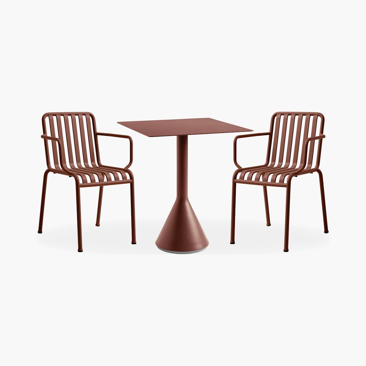 Palissade Café Set Palissade Café Set, Cone Table Square