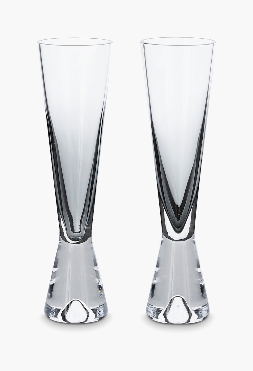 Tank Champagne Glasses - Set of 2