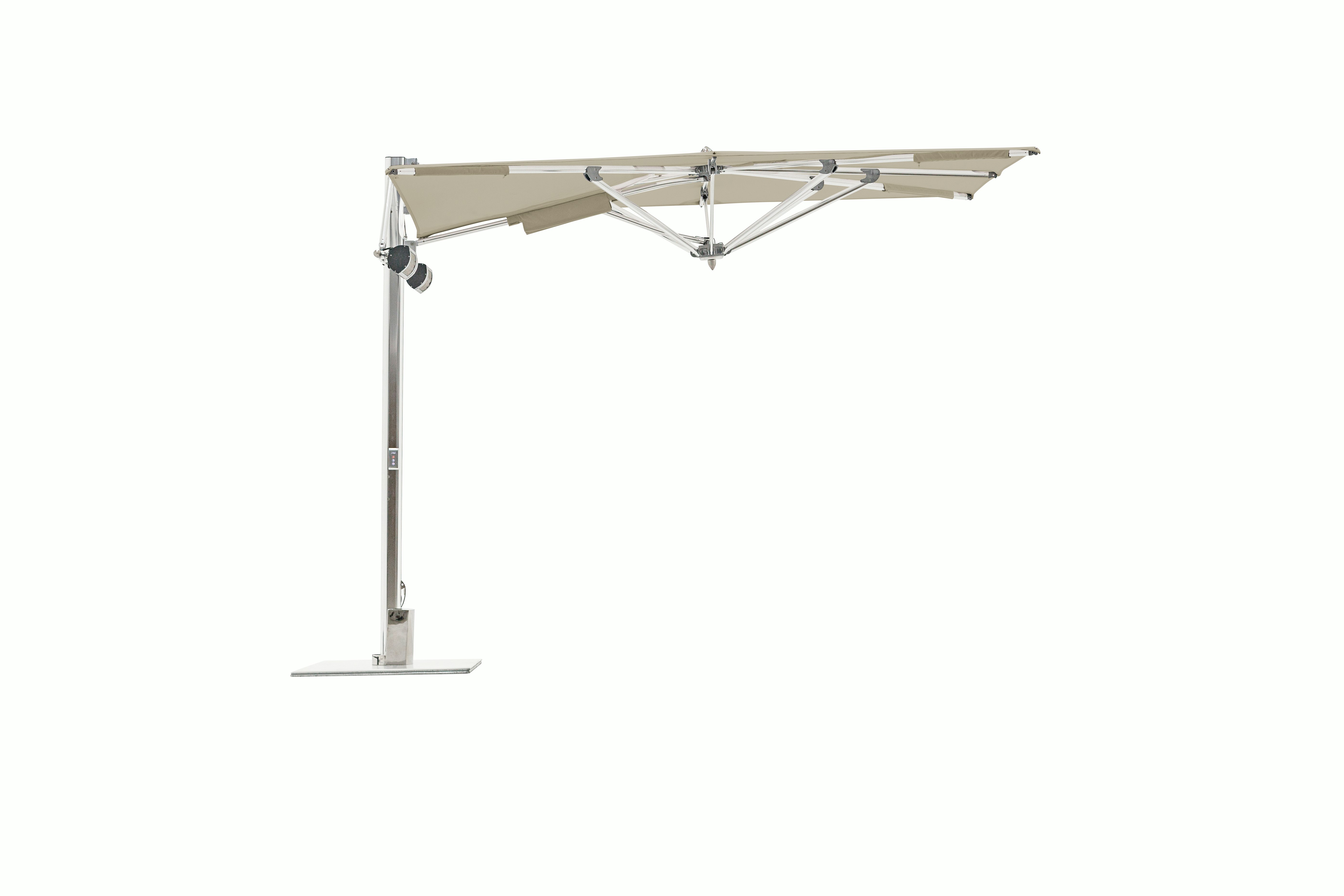 Tuuci Ocean Master Max Low-Profile Cantilever Umbrella w/Heating & Lighting