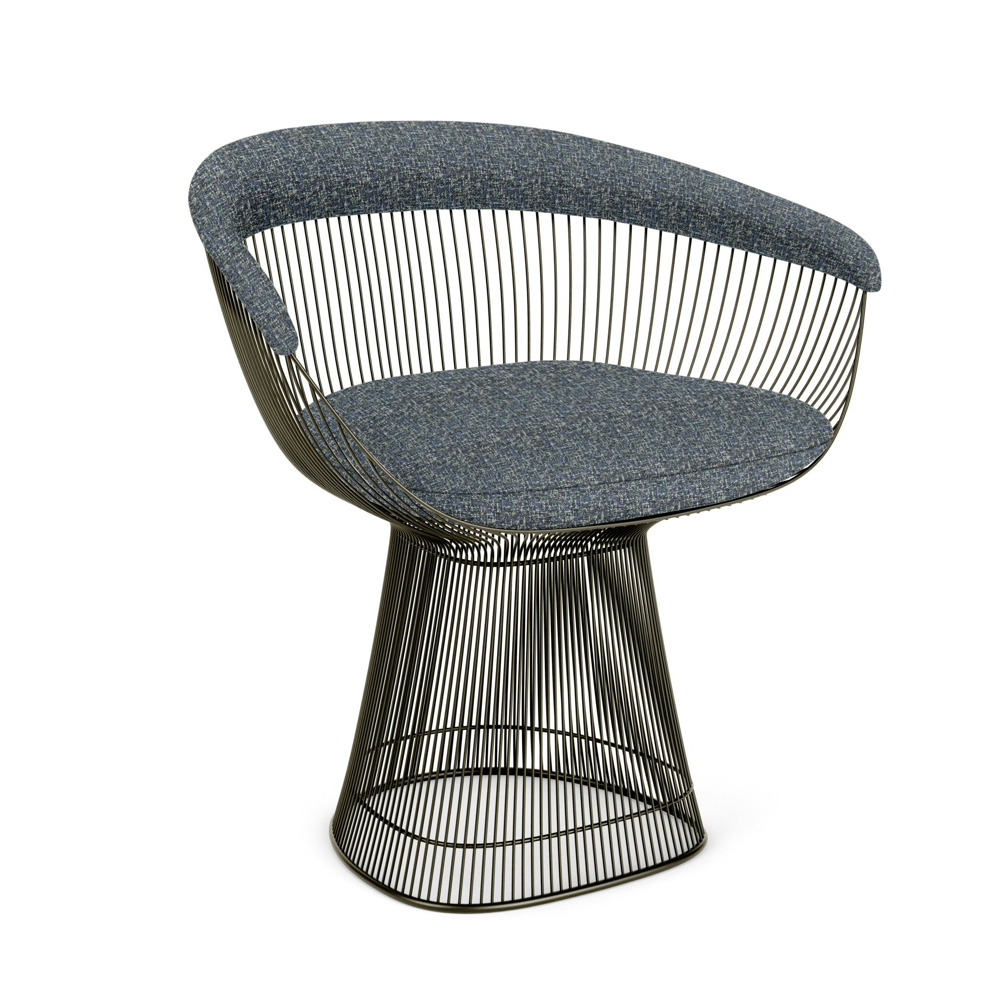 Platner Armchair - Metallic Bronze,  Rebel,  Tourmaline