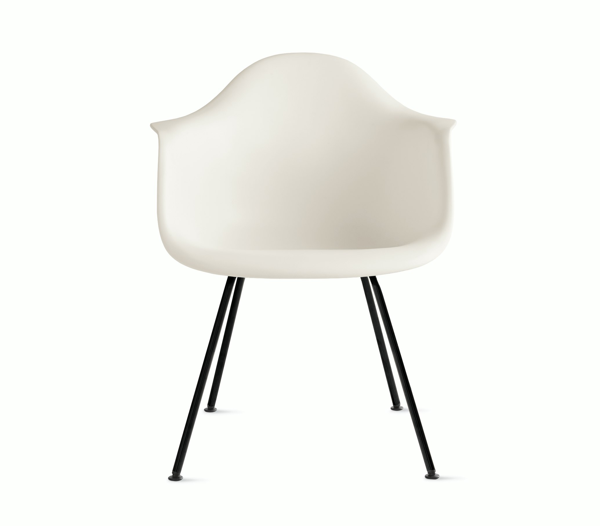 Eames Molded Plastic 4-Leg Armchair (DAX)