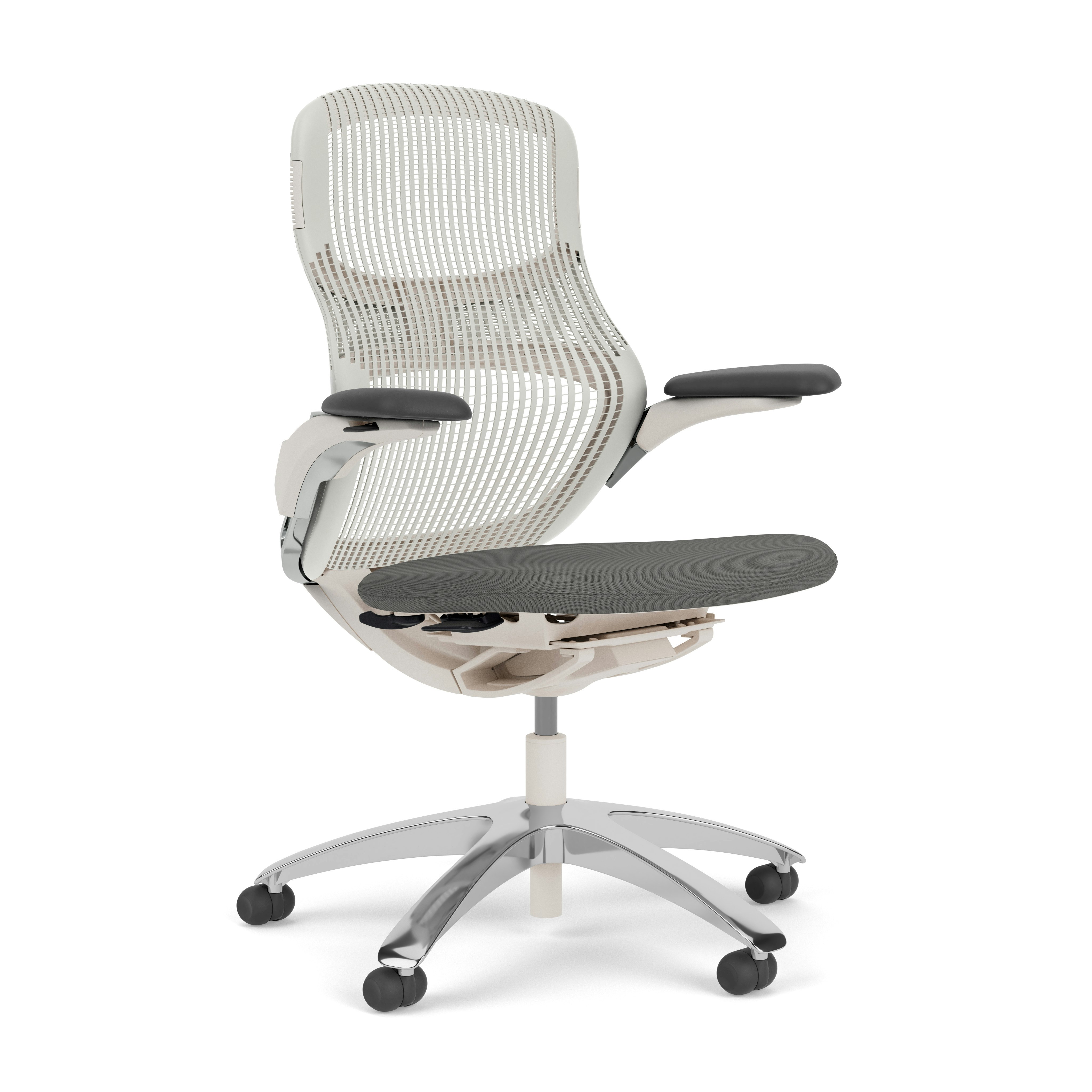 Generation Chair - Light, High Performance, Meteor, Generation, Pebble, Polished Aluminum, Hard Wheel