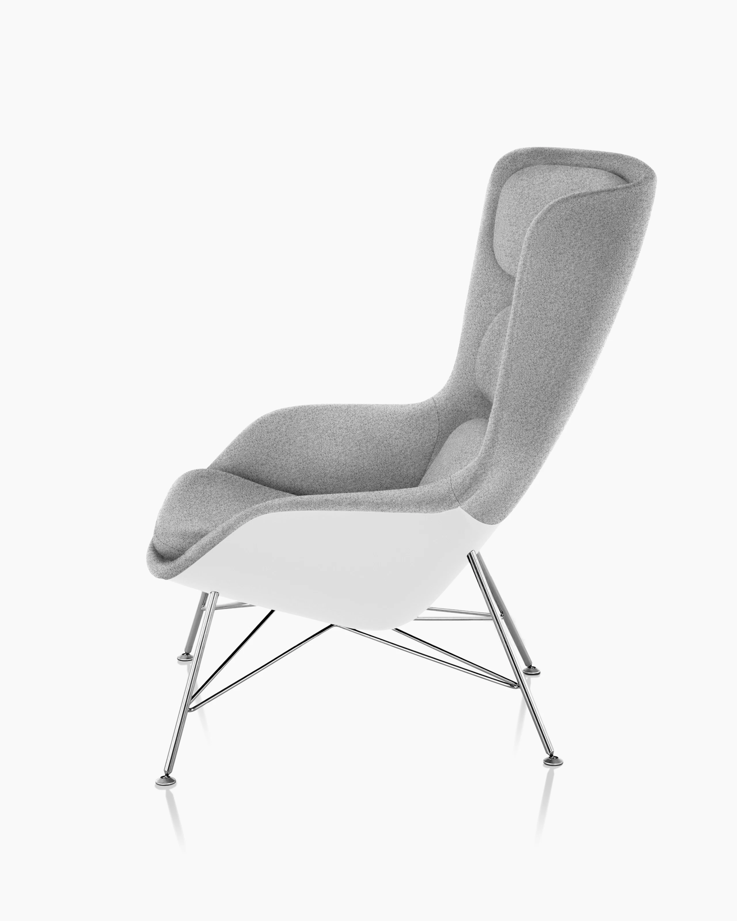 Striad Lounge Chair, Wire Base