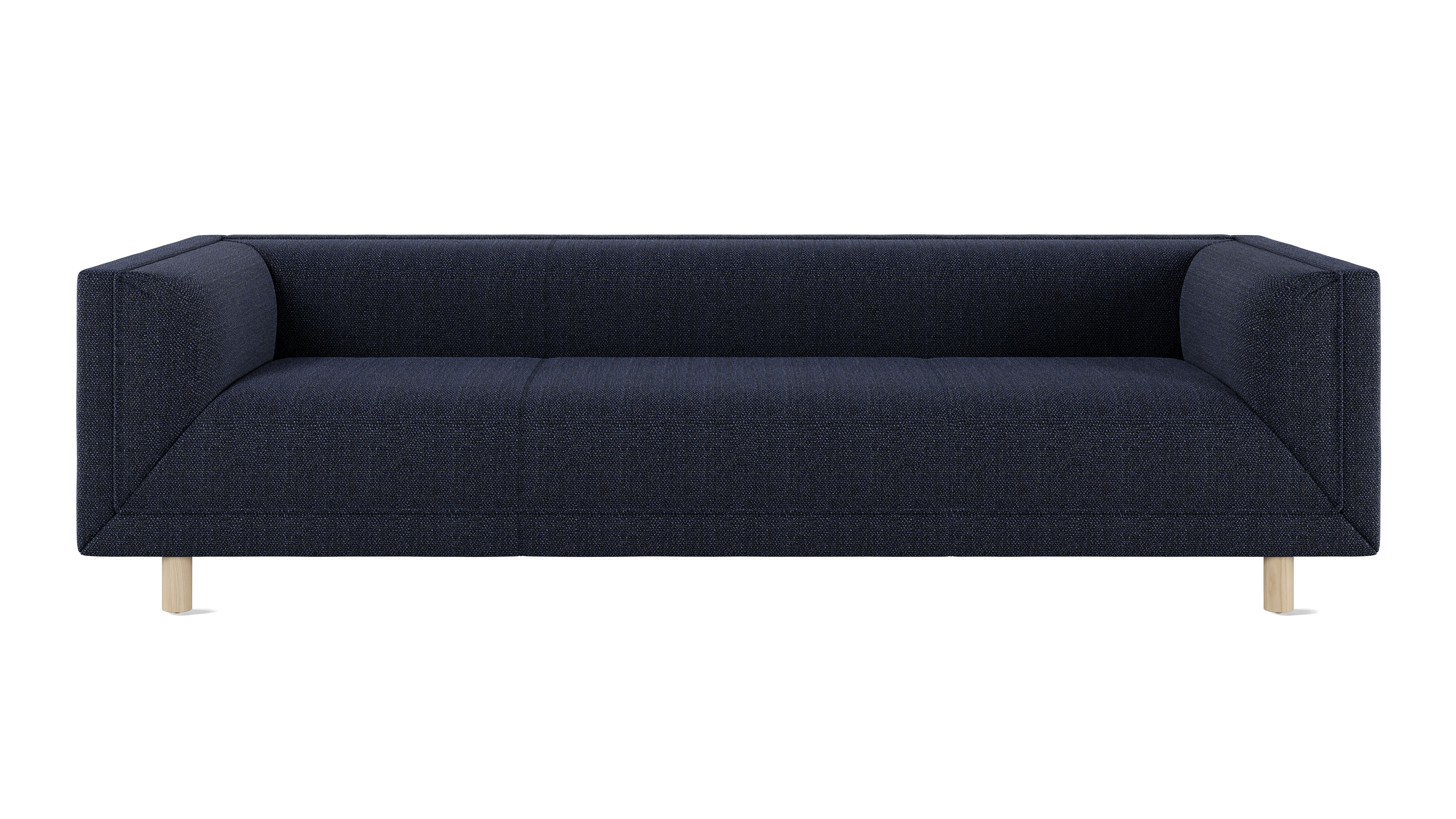 Rolled Arm Sofa 96,  Capri,  Ink,  White Ash