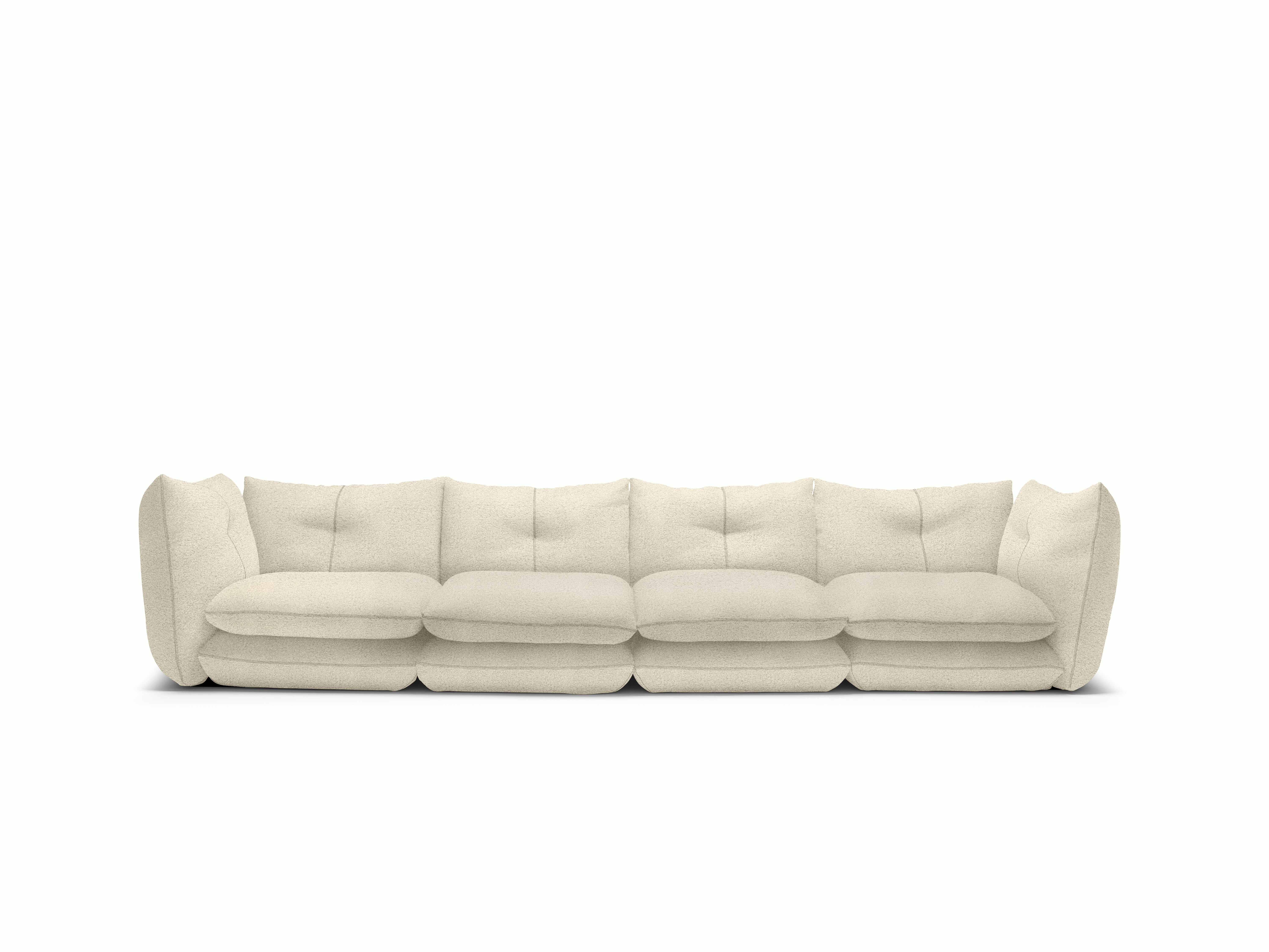 Pillo Sofa -  Four Seater,  Standard or Deep,  Puff,  Cloud