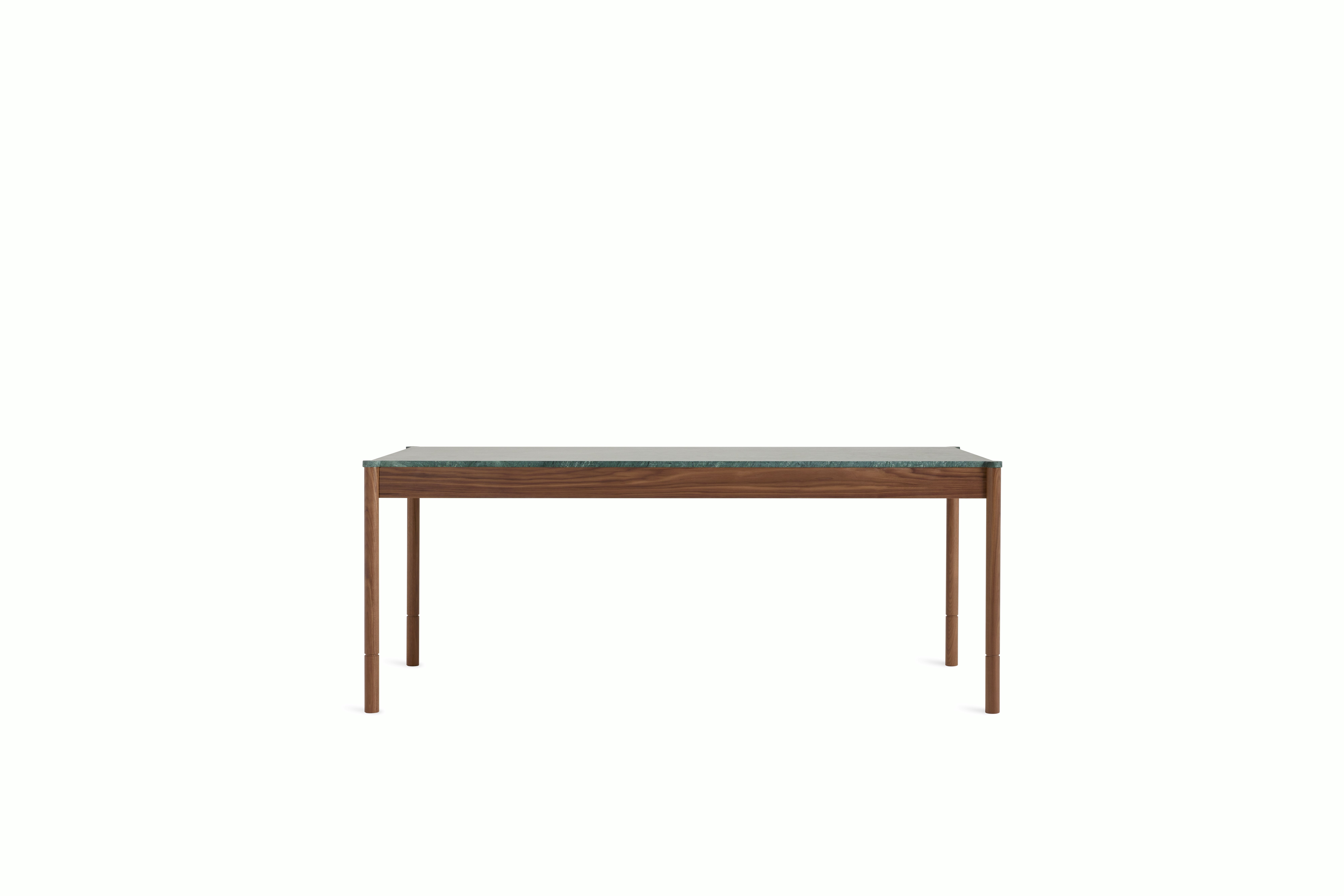 Morrison Dining Table - 76",  Walnut,  Verde Indio