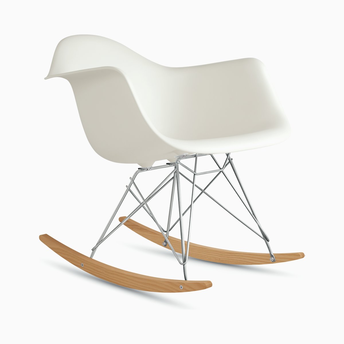 Eames Molded Plastic Armchair, Rocker Base Eames Molded Plastic Armchair, Rocker Base