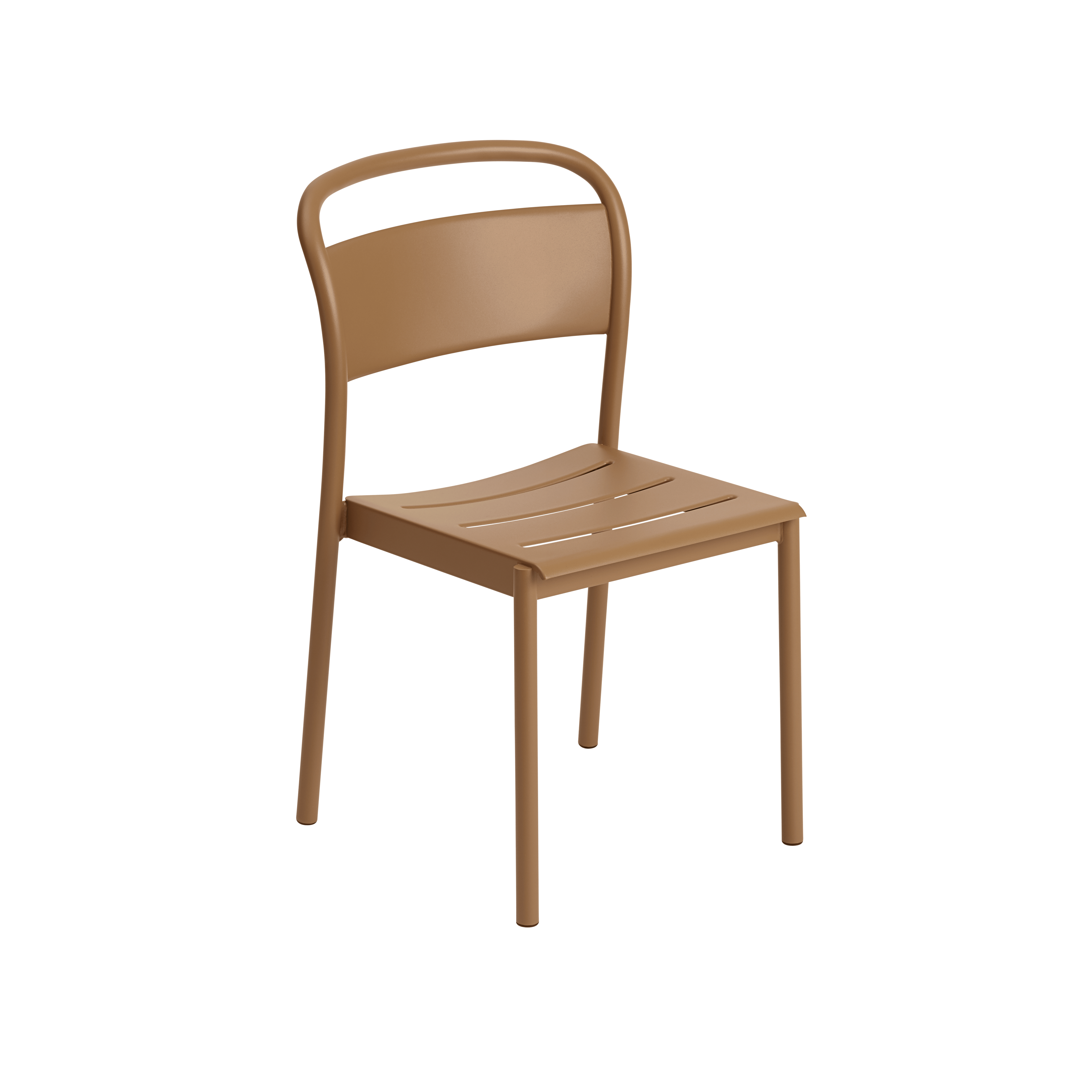 Linear Steel Chair - Side Chair,  Burnt Orange