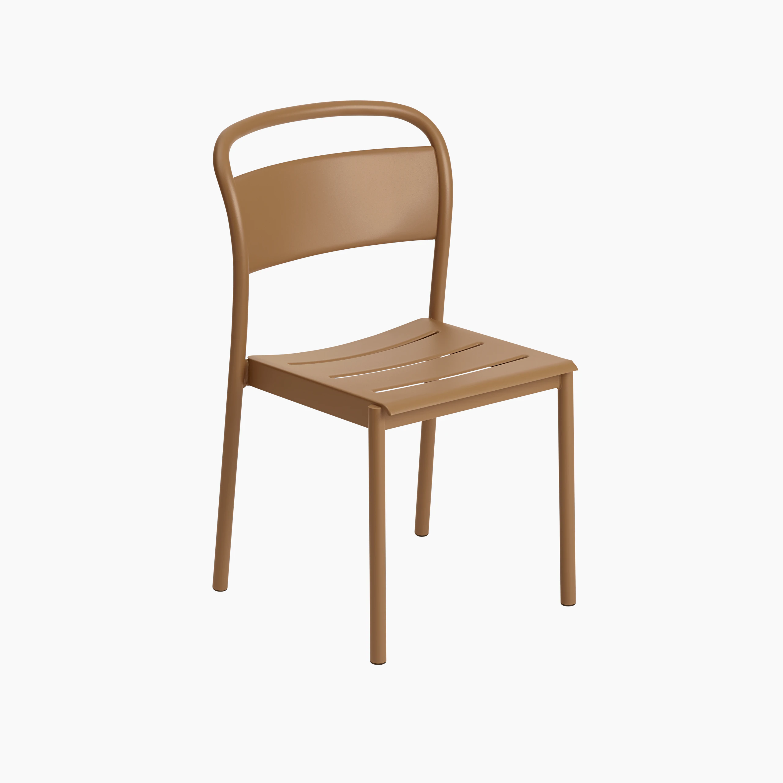 Linear Steel Chair - Side Chair, Burnt Orange