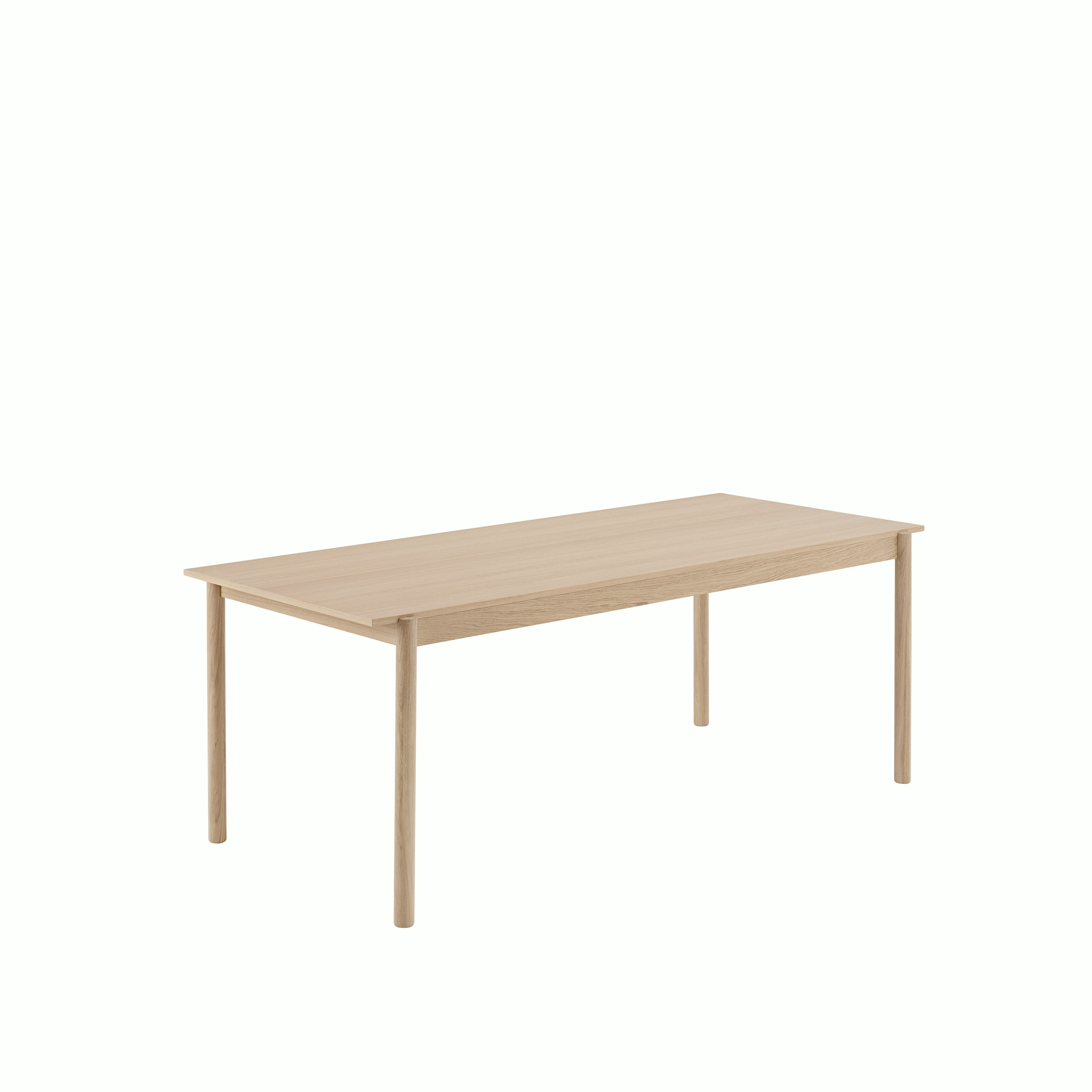 Linear wood oak table 200 Muuto