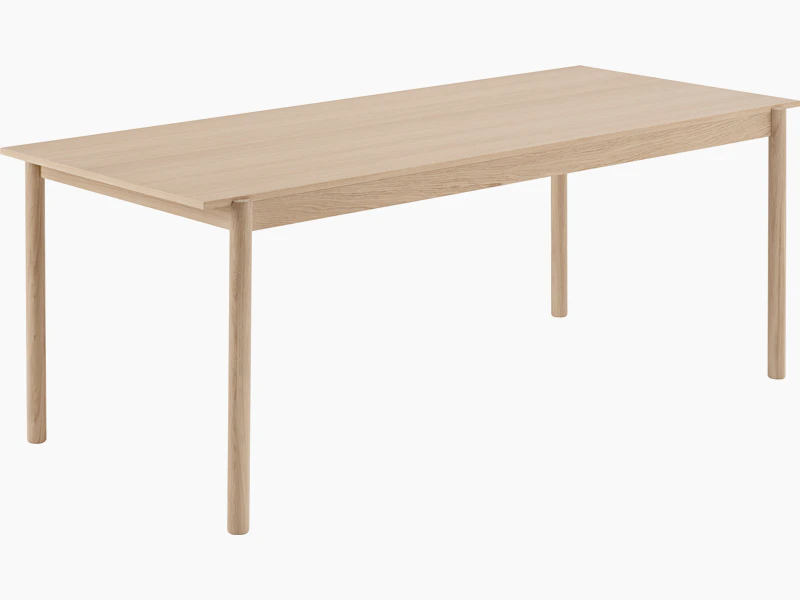 Linear wood oak table 200 Muuto