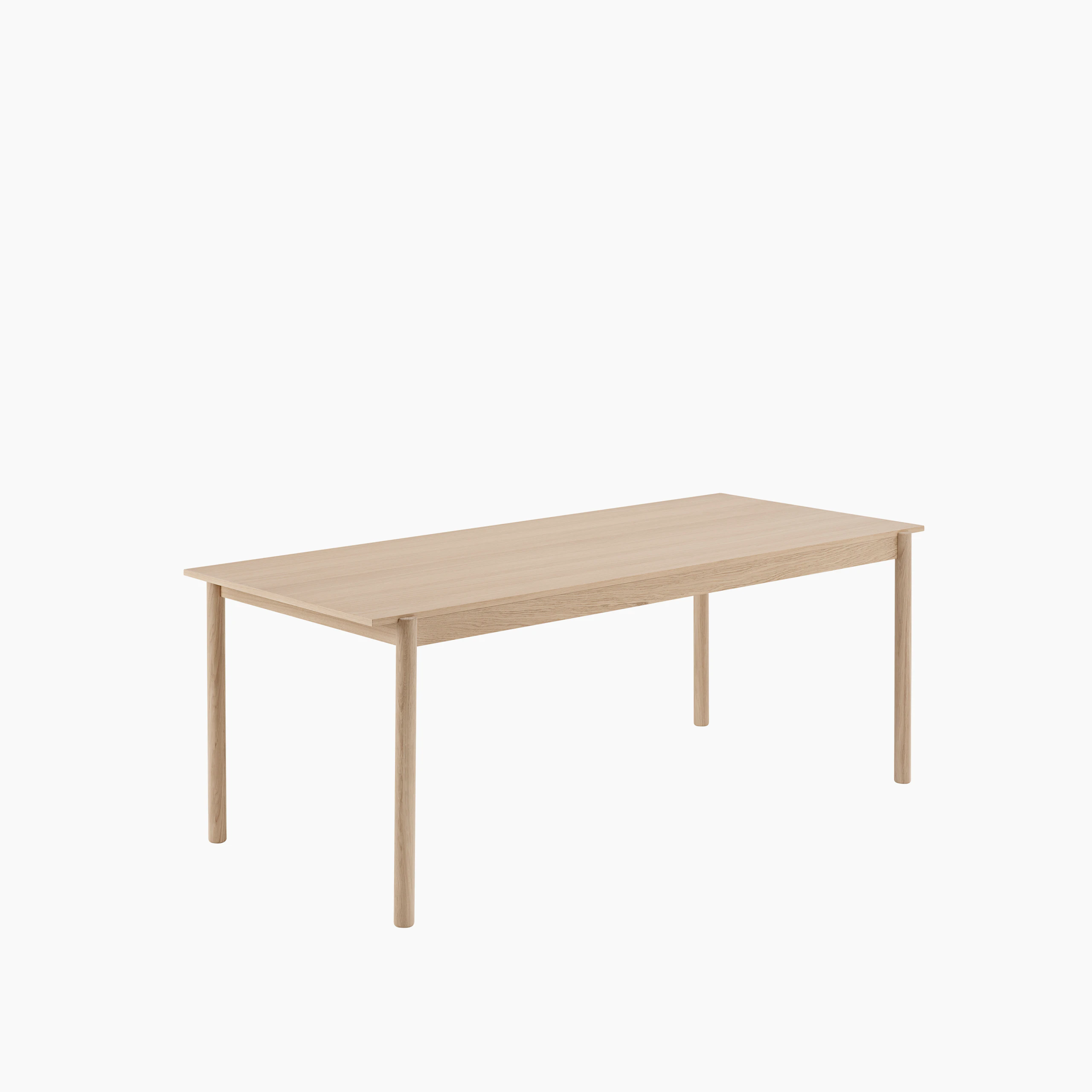 Linear wood oak table 200 Muuto