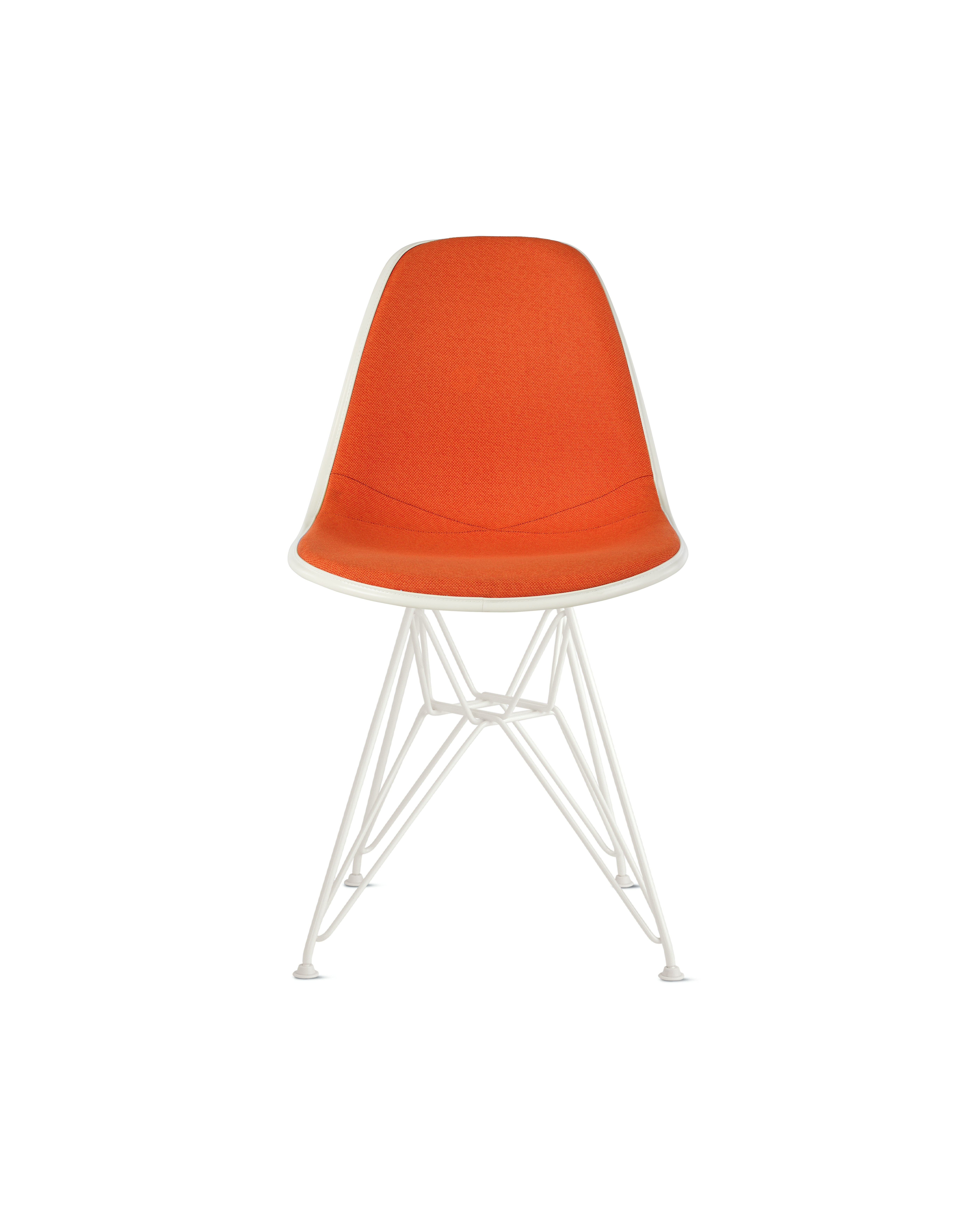 Eames Upholstered Molded Plastic Side Chair